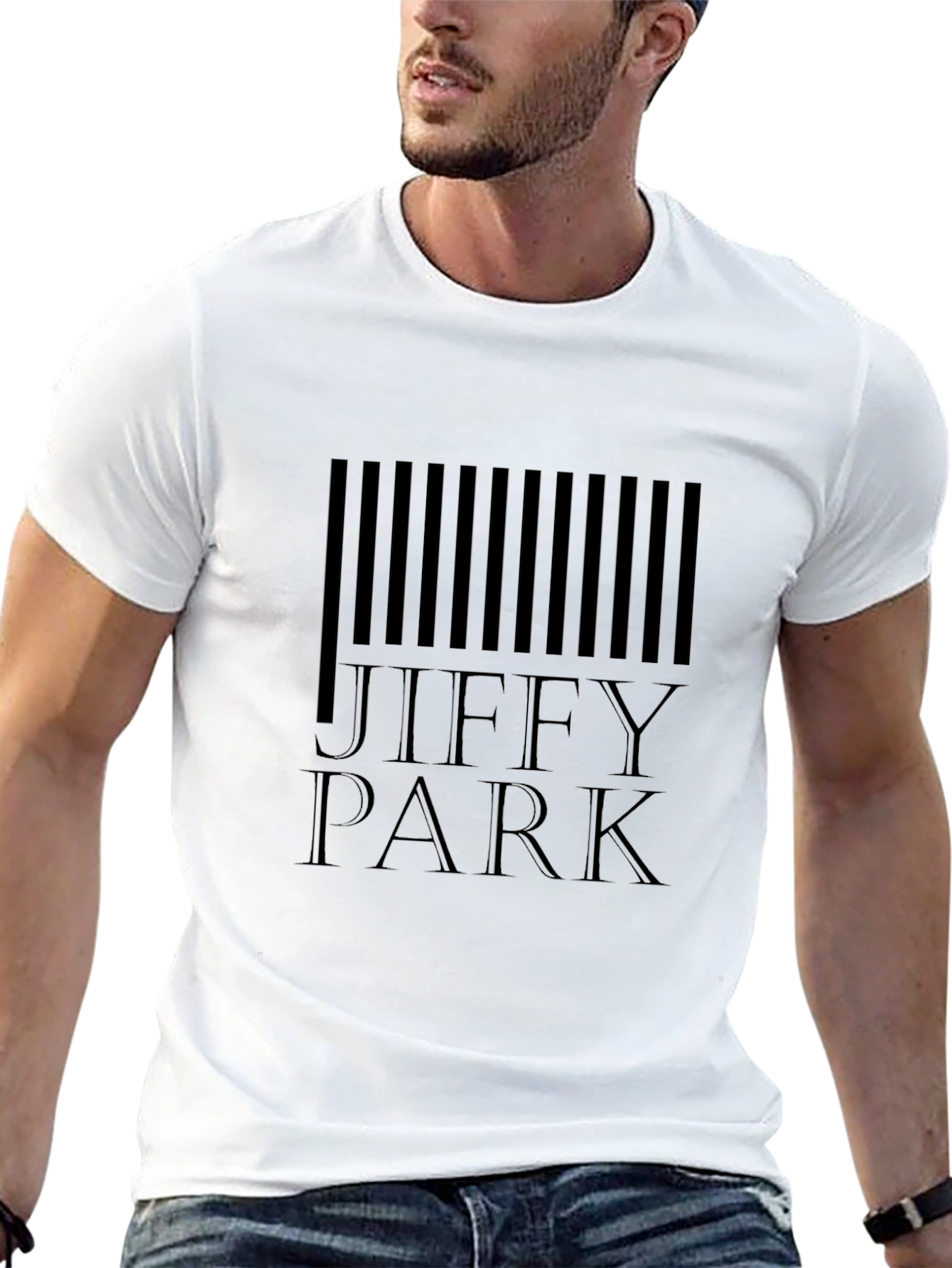 Jiffy Park Barcode T-Shirt - Stylish Graphic Tee