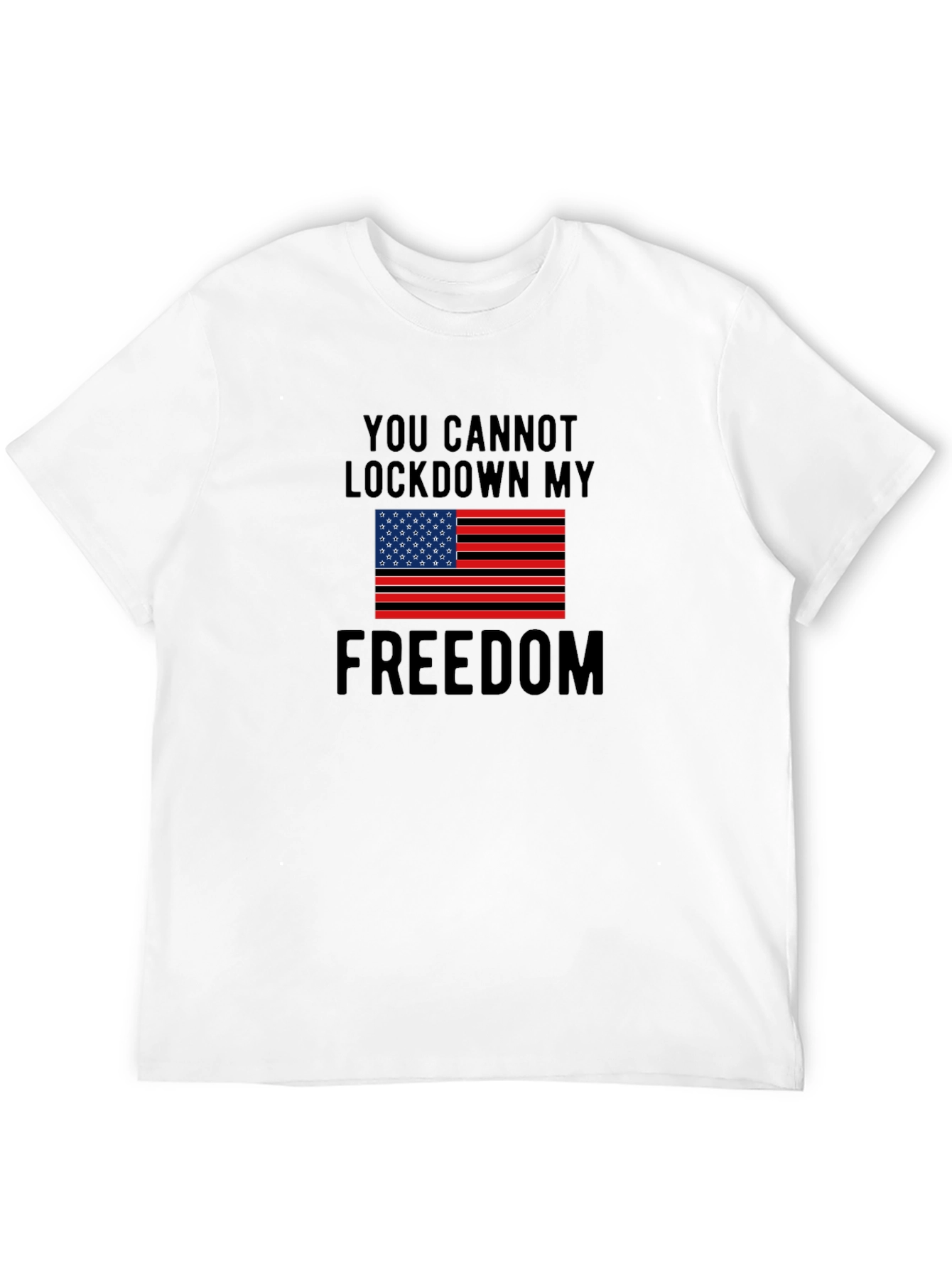 Freedom T-Shirt - Lockdown Protest USA Flag Tee