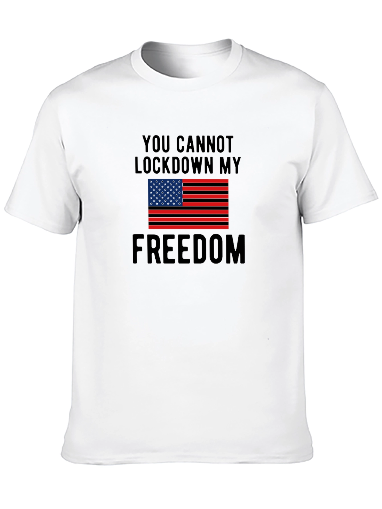 Freedom T-Shirt - Lockdown Protest USA Flag Tee