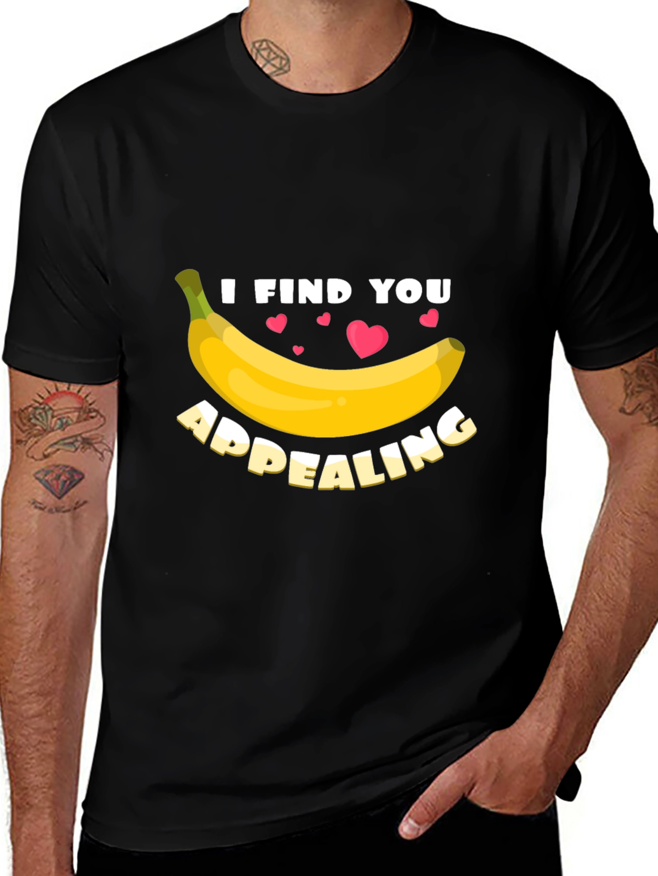 I Find You Appealing Funny Banana Graphic T-Shirt