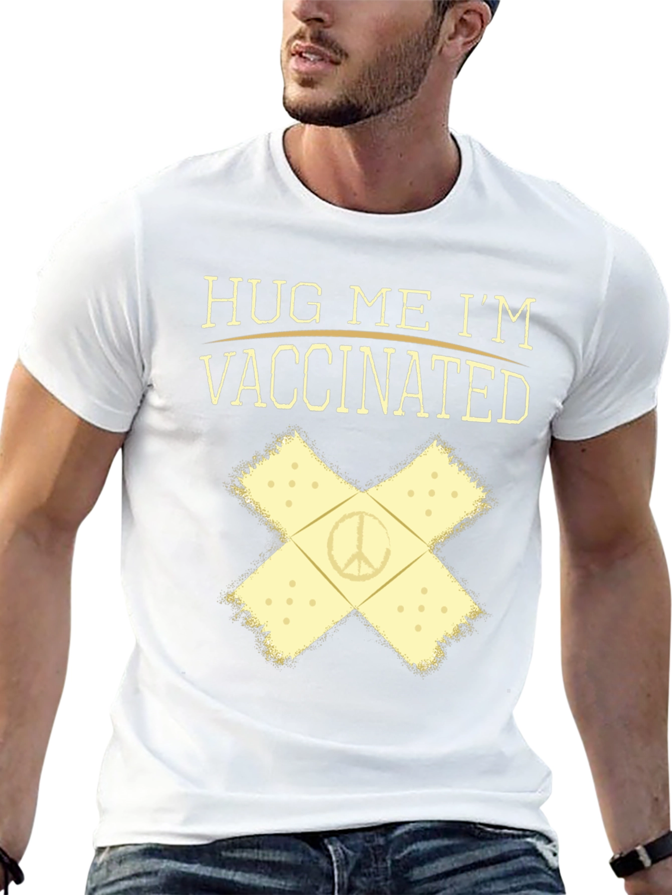 Vaccinated Peace Sign T-Shirt