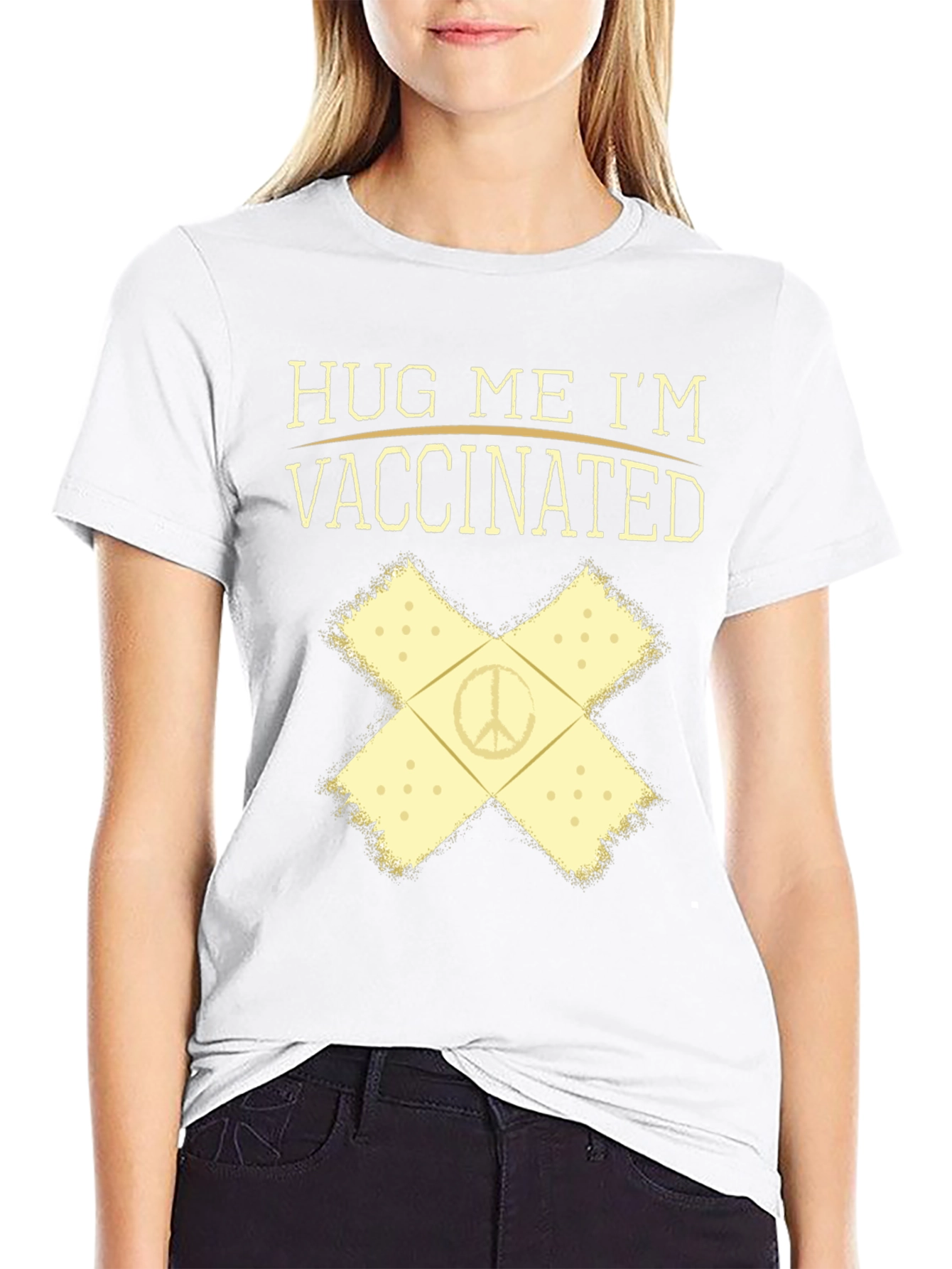 Vaccinated Peace Sign T-Shirt