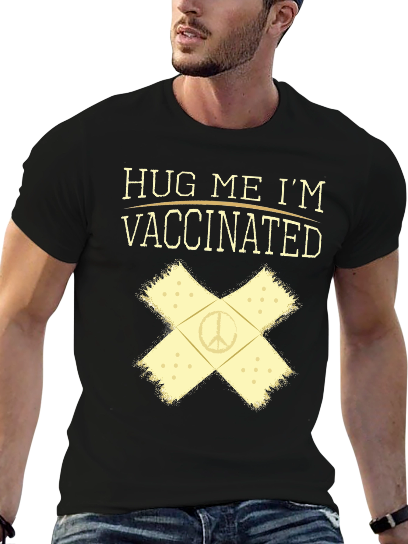 Vaccinated Peace Sign T-Shirt