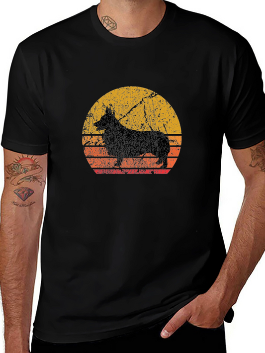 Vintage Dog Silhouette T-Shirt