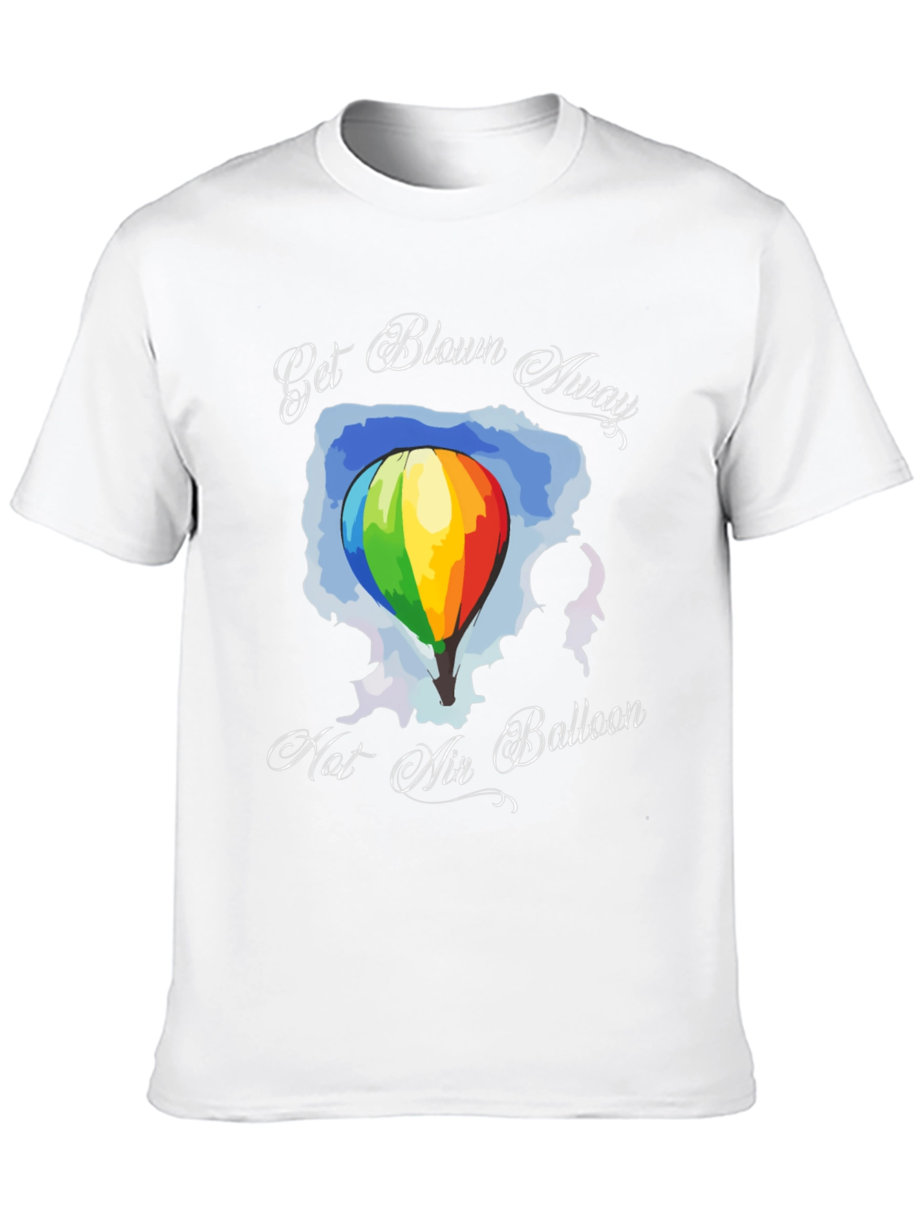Get Blown Away Hot Air Balloon Graphic T-Shirt
