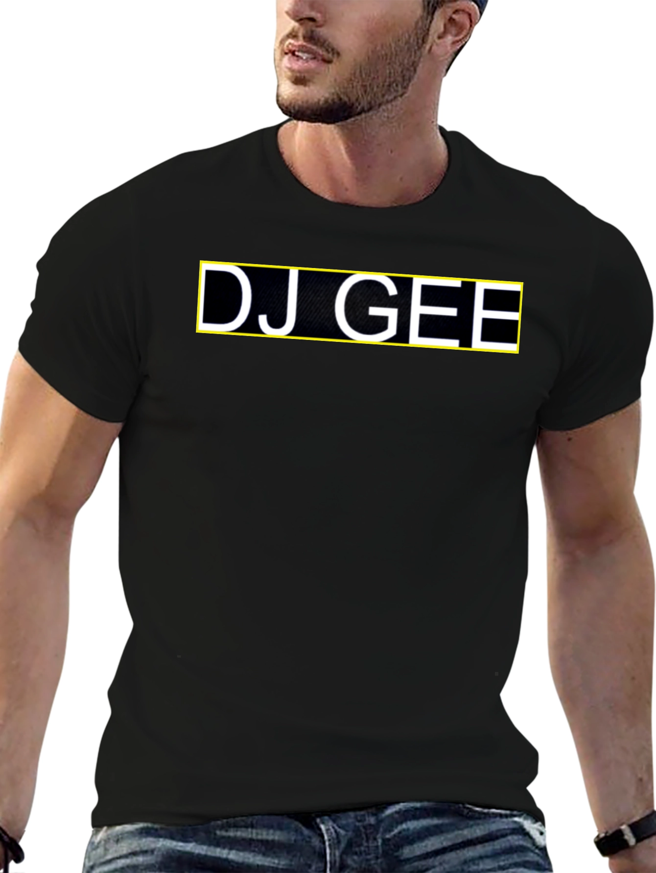 DJ GEE Graphic Tee - Stylish Black T-Shirt