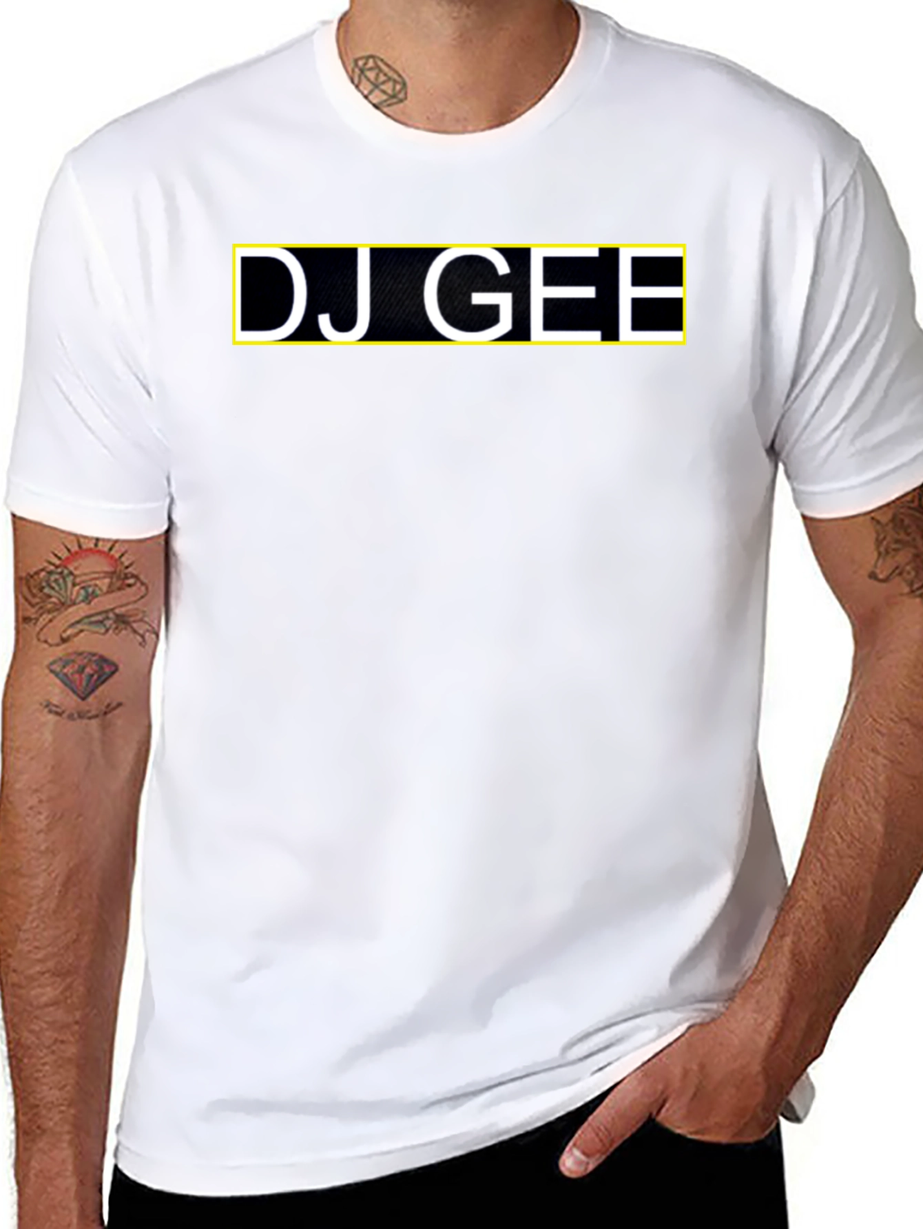 DJ GEE Graphic Tee - Stylish Black T-Shirt