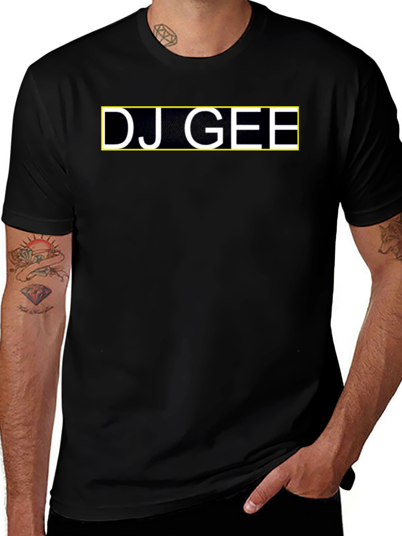DJ GEE Graphic Tee - Stylish Black T-Shirt