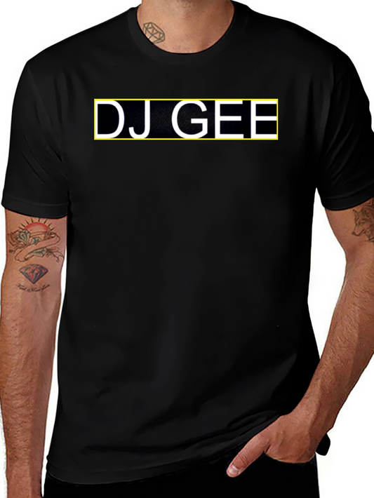 DJ GEE Graphic Tee - Stylish Black T-Shirt
