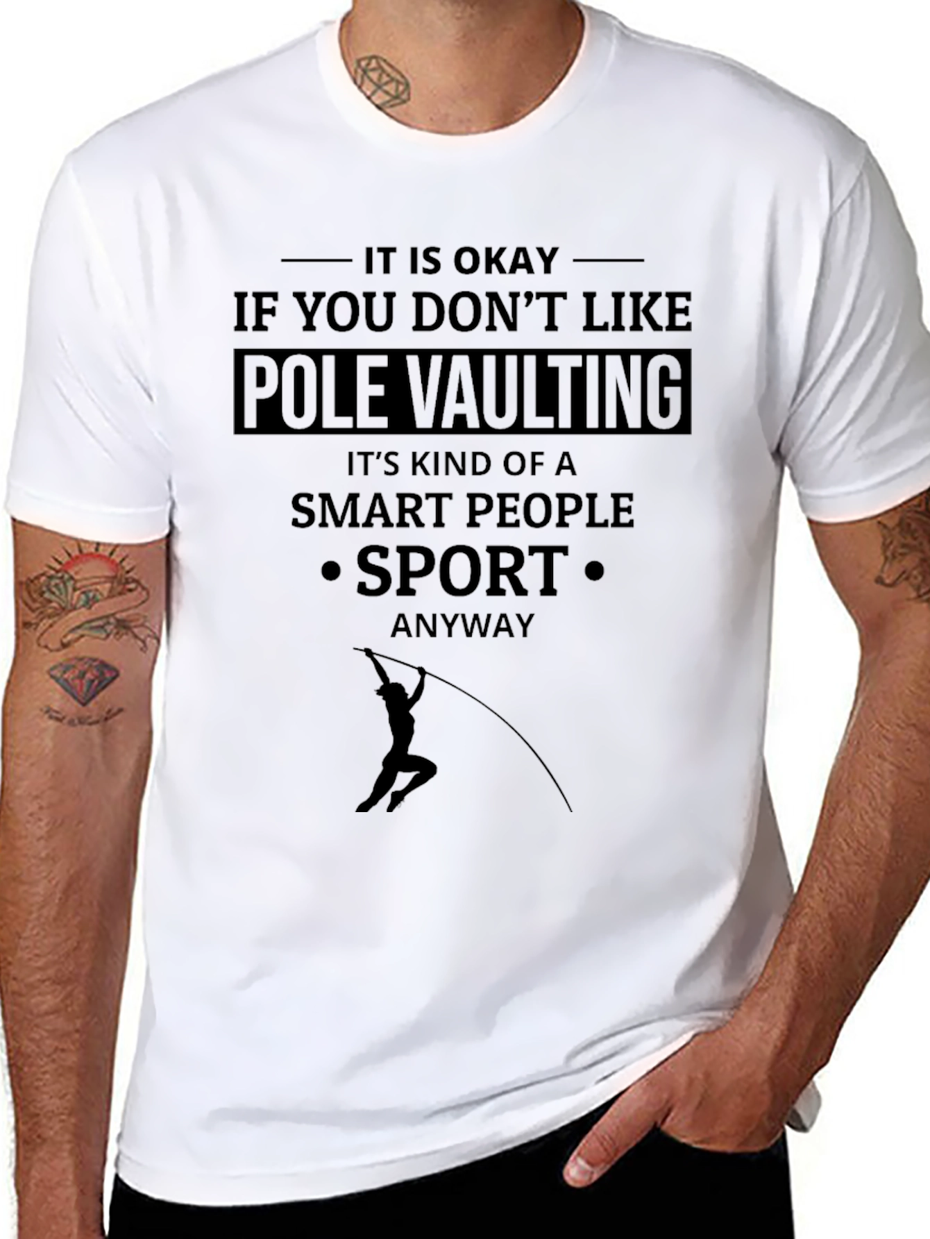 Pole Vaulting Smart People Sport T-Shirt
