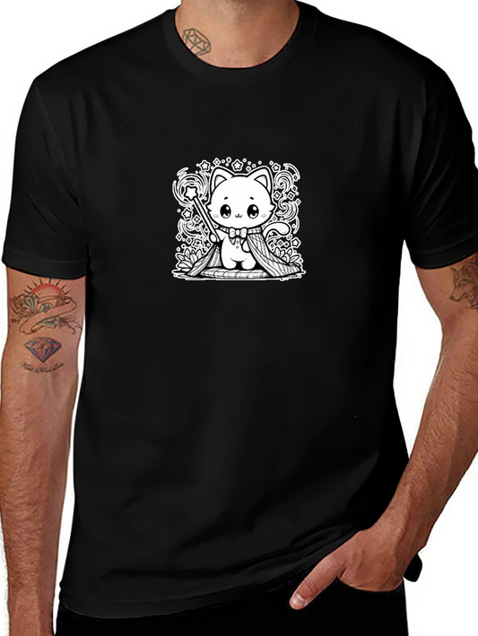 Magical Kitty T-Shirt - Whimsical Wizard Cat Design