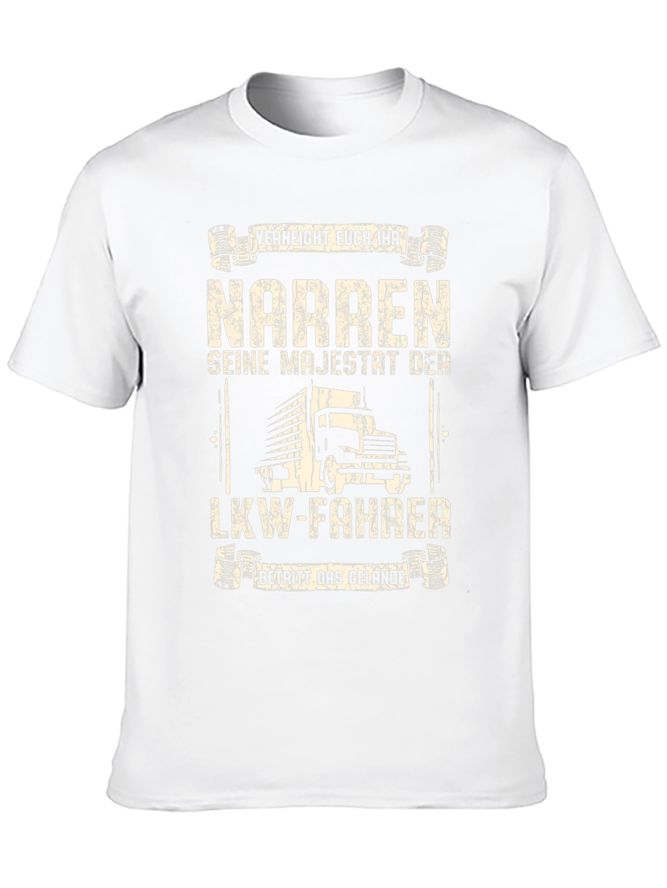 Funny German Trucker T-Shirt - Seine Majestät Der LKW-Fahrer