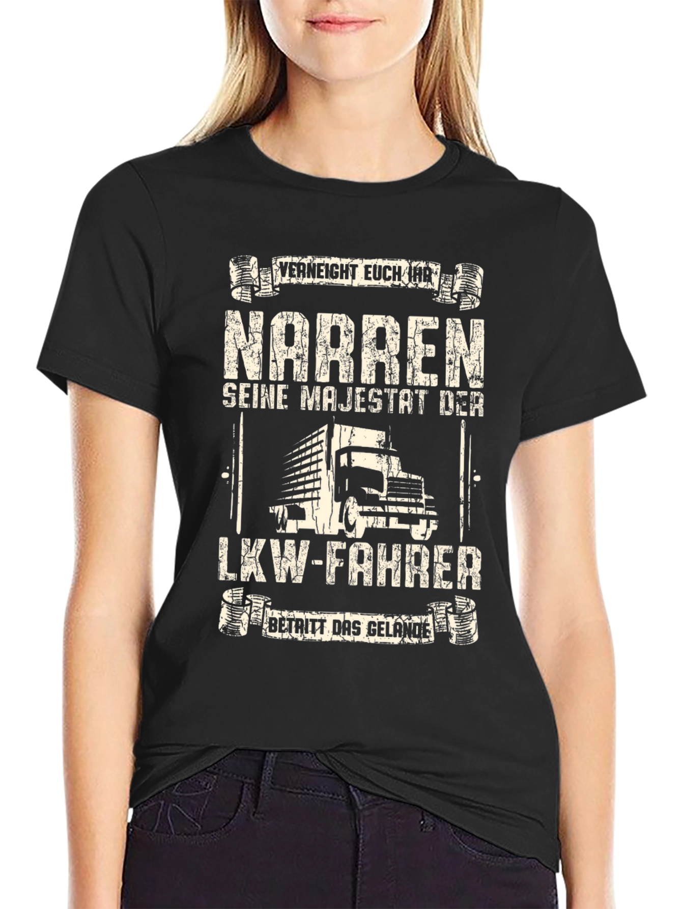 Funny German Trucker T-Shirt - Seine Majestät Der LKW-Fahrer