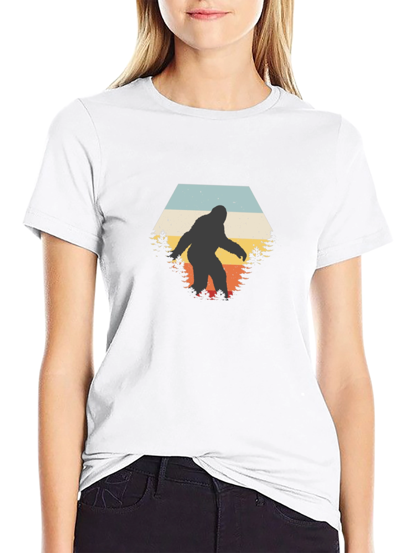 Retro Bigfoot Graphic Tee - Sasquatch T-Shirt