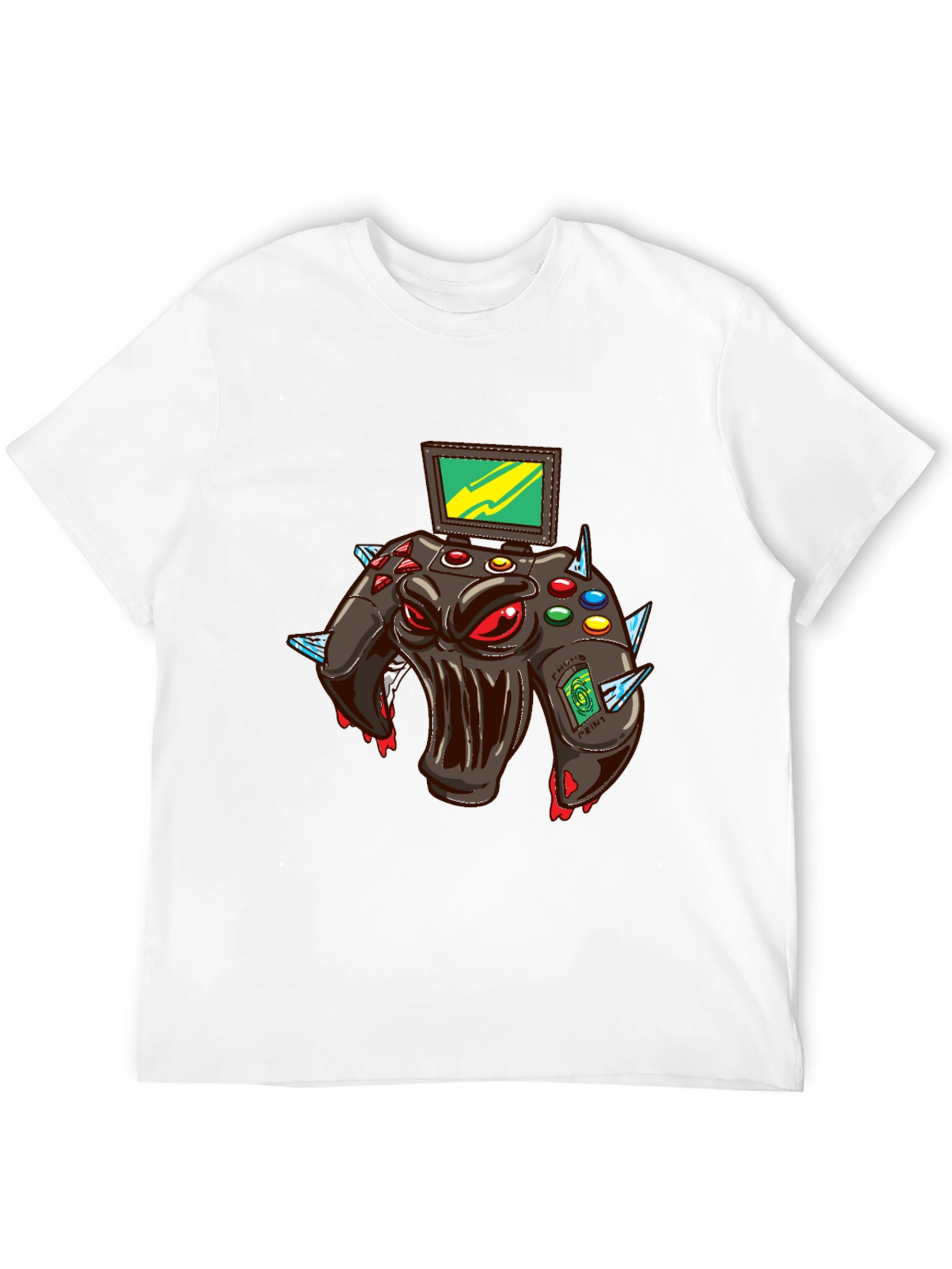 Monster Gaming Controller Graphic T-Shirt