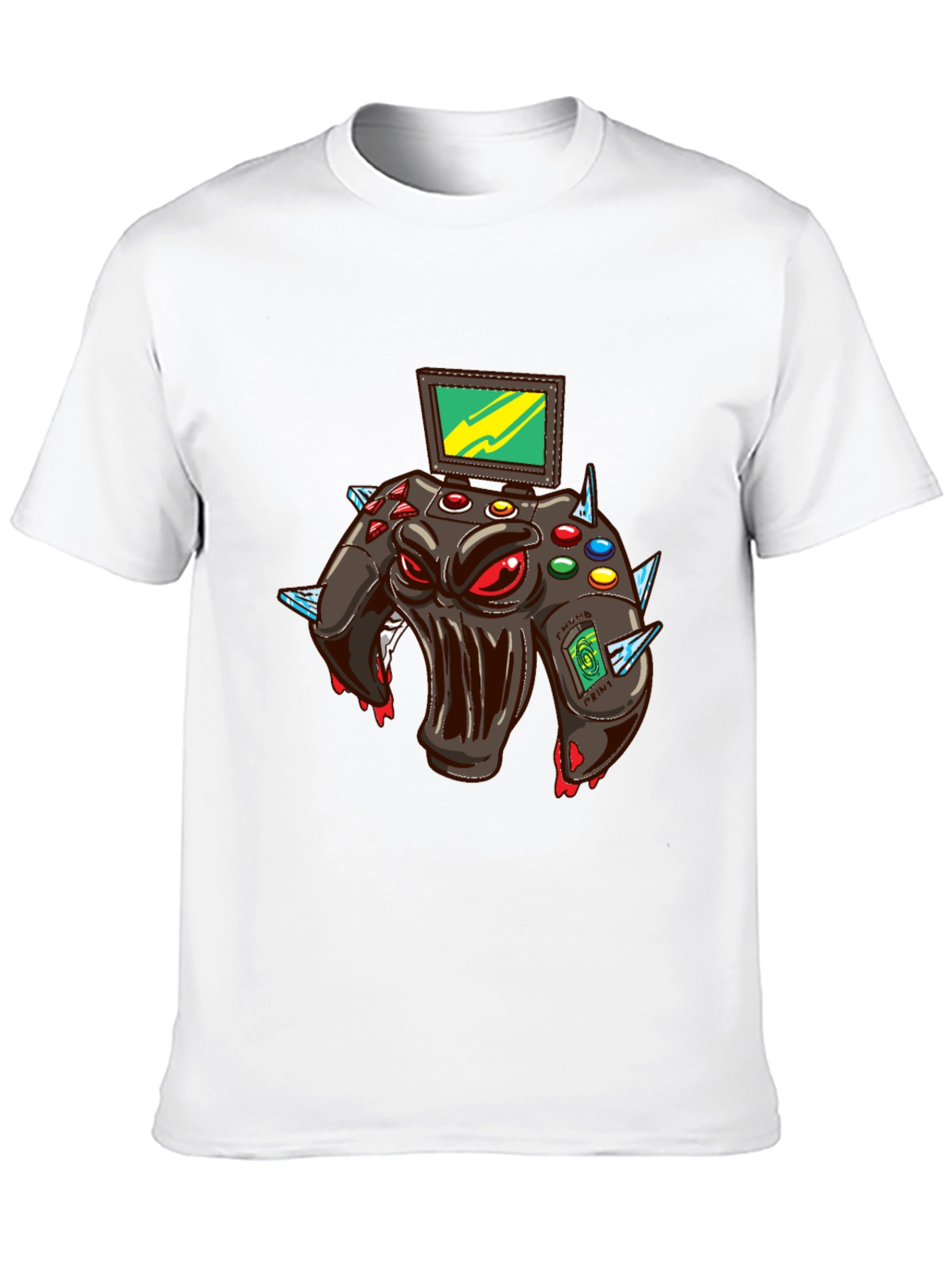 Monster Gaming Controller Graphic T-Shirt