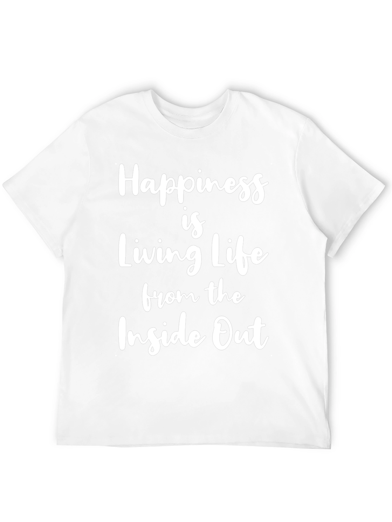 Happiness Inside Out Black Graphic Tee