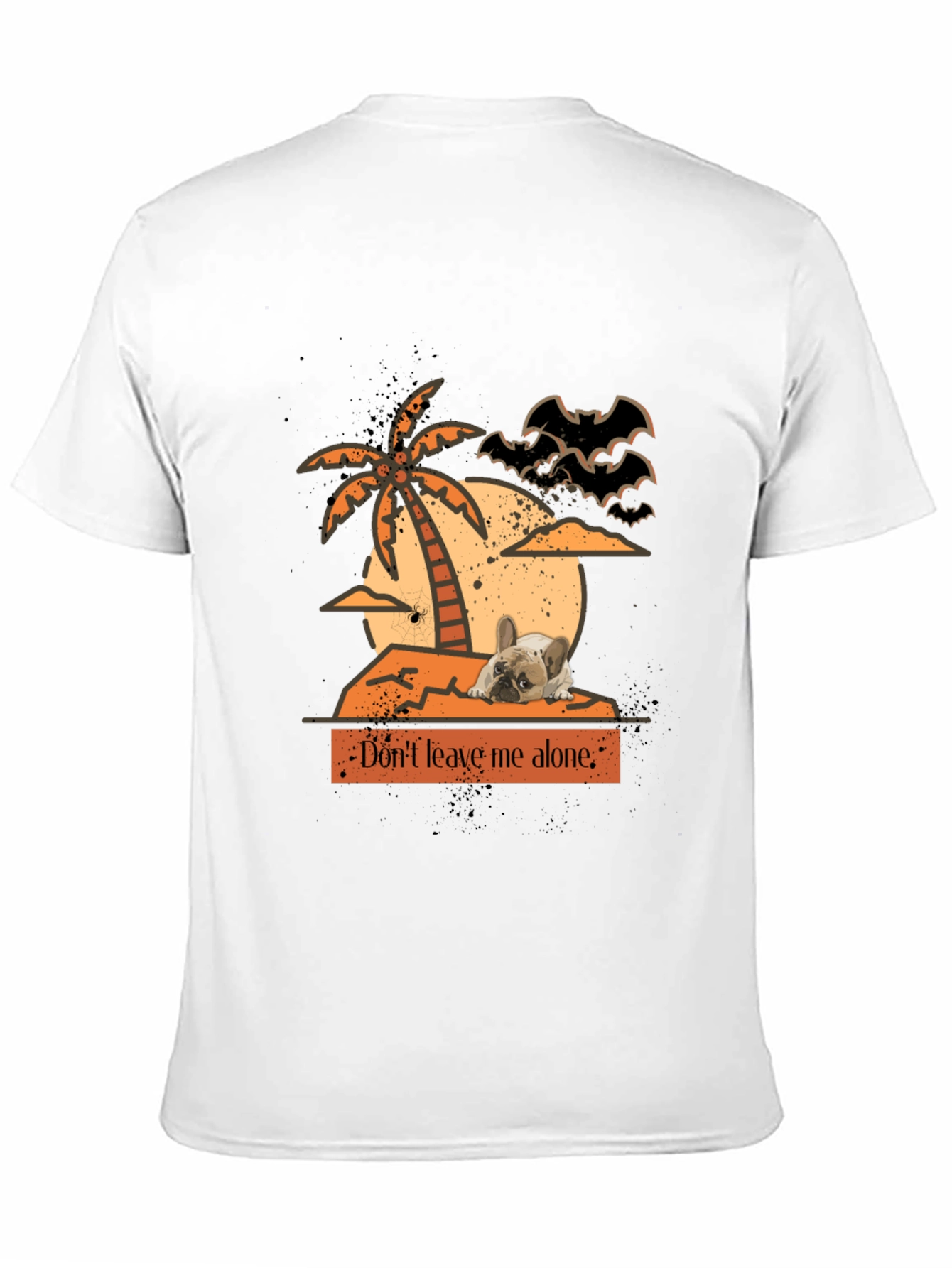 Dont Leave Me Alone Halloween Frenchie T-Shirt