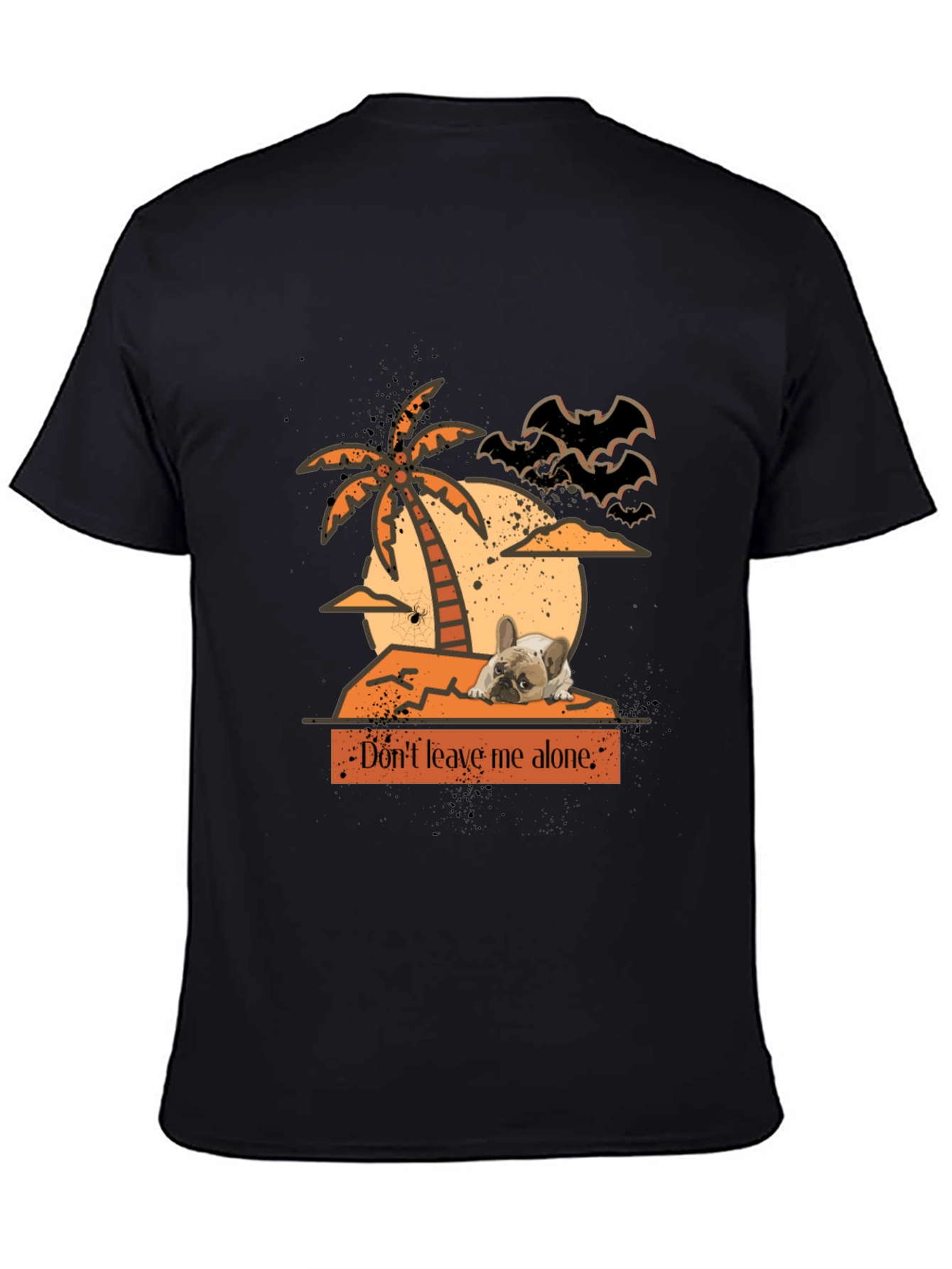 Dont Leave Me Alone Halloween Frenchie T-Shirt