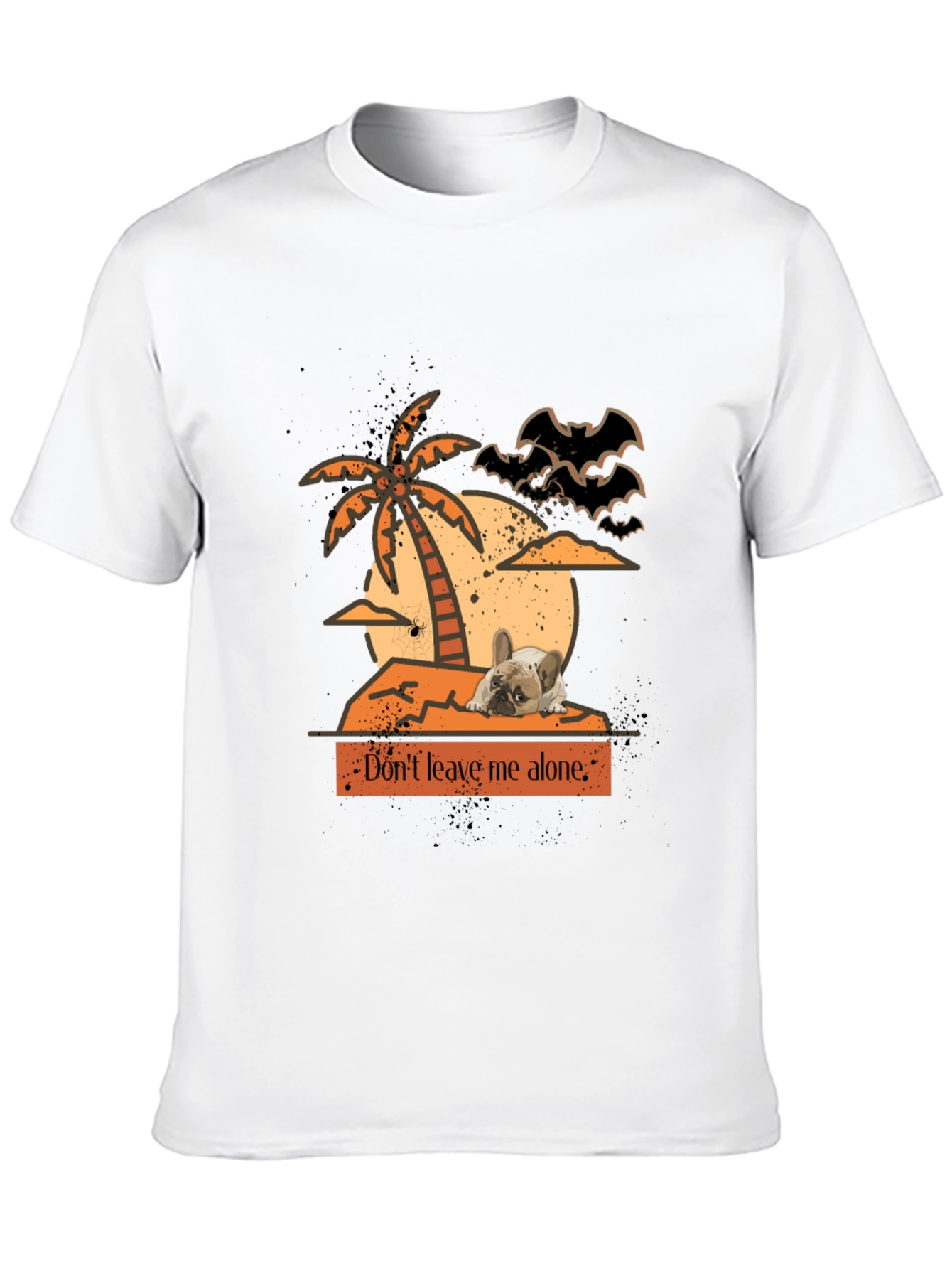 Dont Leave Me Alone Halloween Frenchie T-Shirt