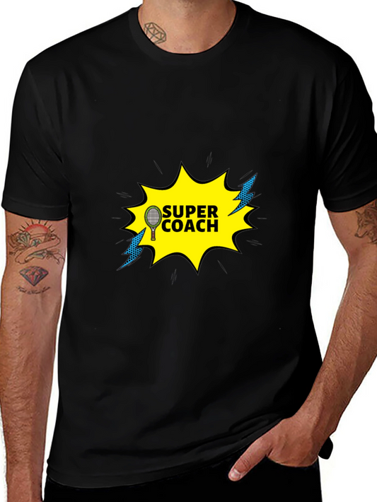 Super Coach Tennis T-Shirt - Sporty Design