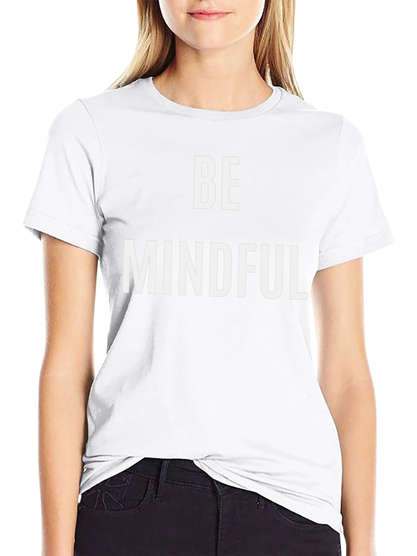 Be Mindful Graphic Tee - Black