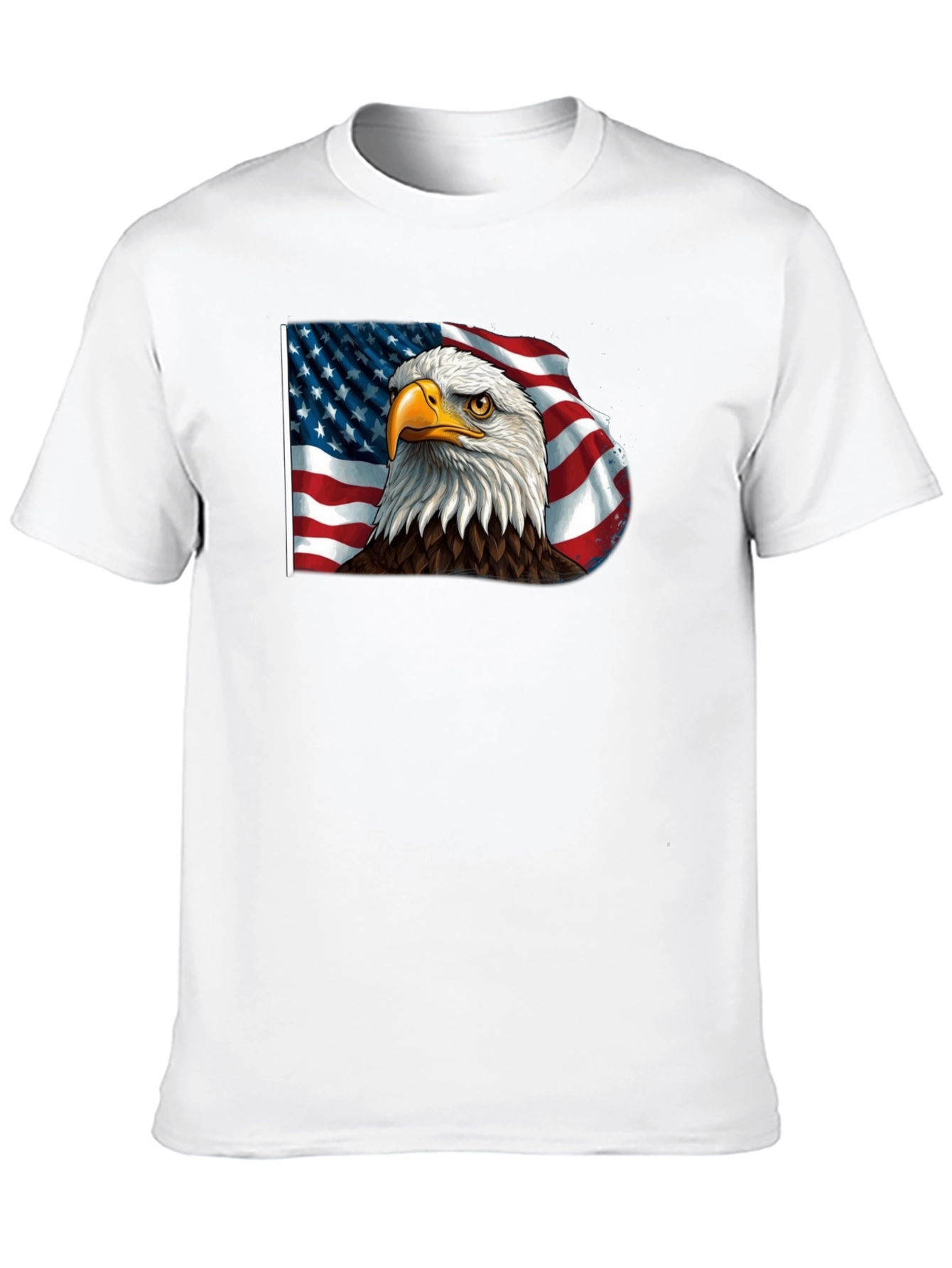 American Eagle Flag Graphic Tee - Patriotic Style