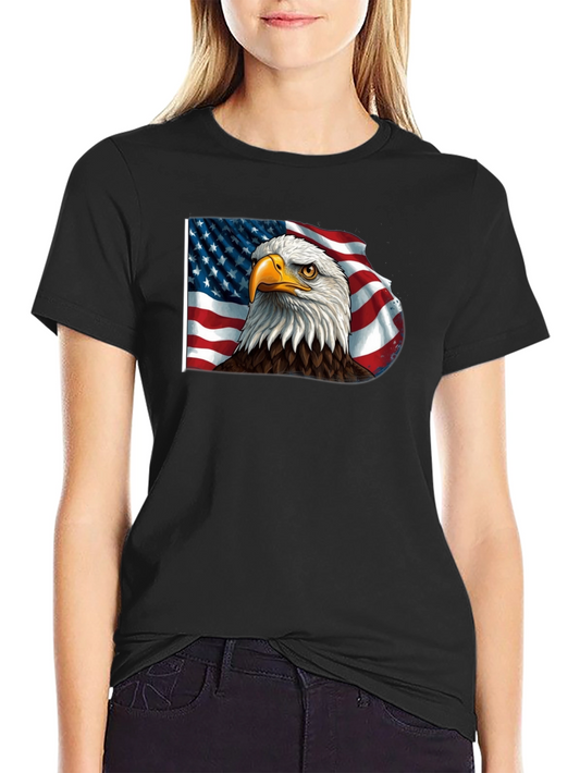 American Eagle Flag Graphic Tee - Patriotic Style