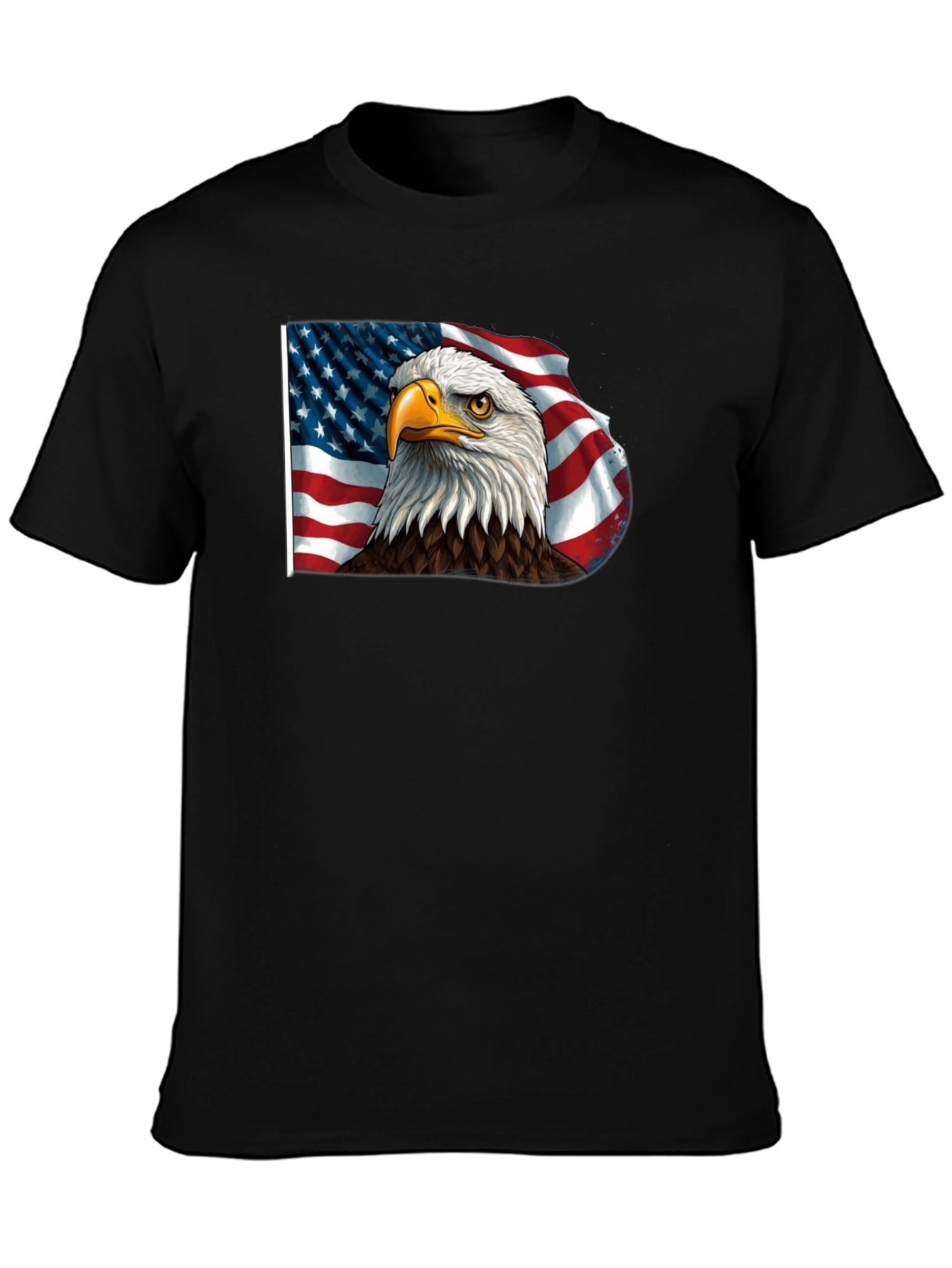 American Eagle Flag Graphic Tee - Patriotic Style