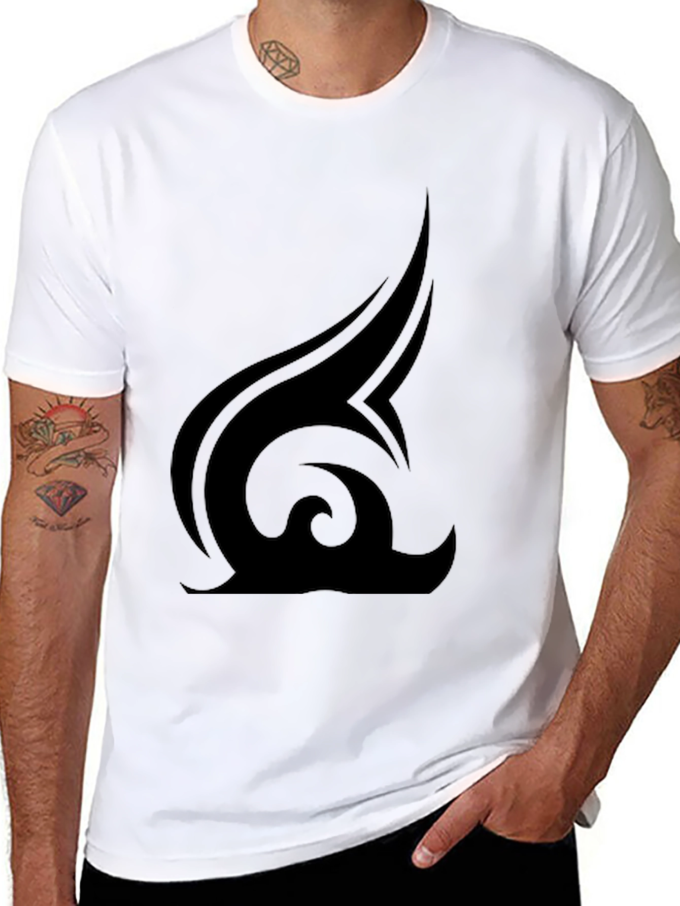 Tribal Graphic Black T-Shirt - Modern Style