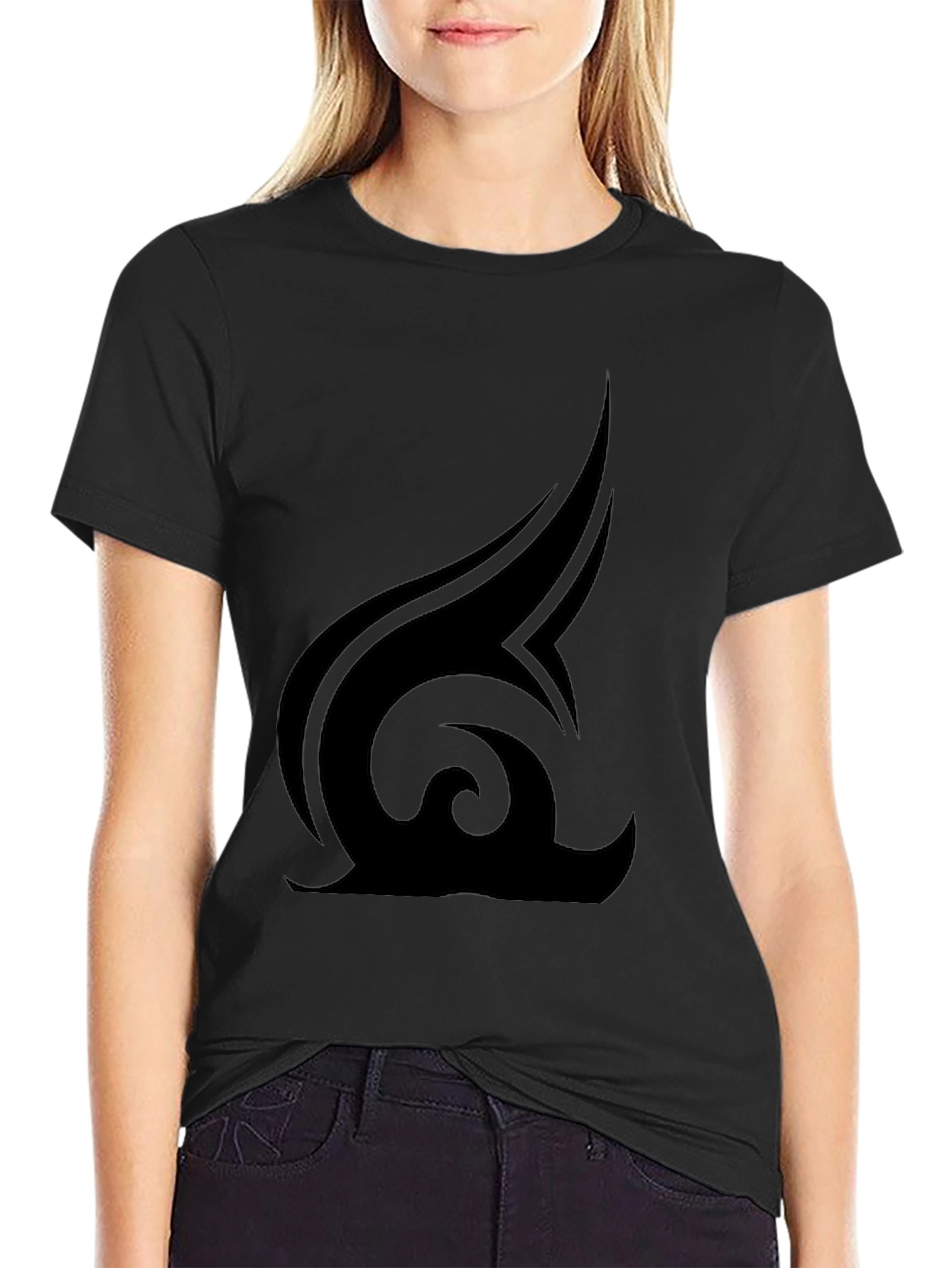 Tribal Graphic Black T-Shirt - Modern Style
