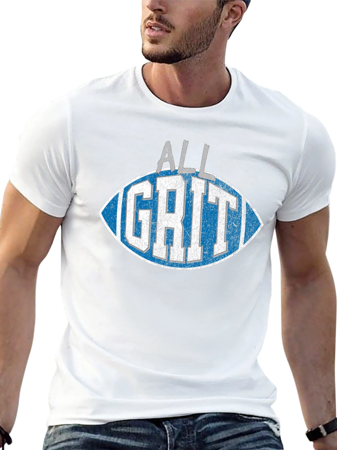 All Grit Football Graphic T-Shirt