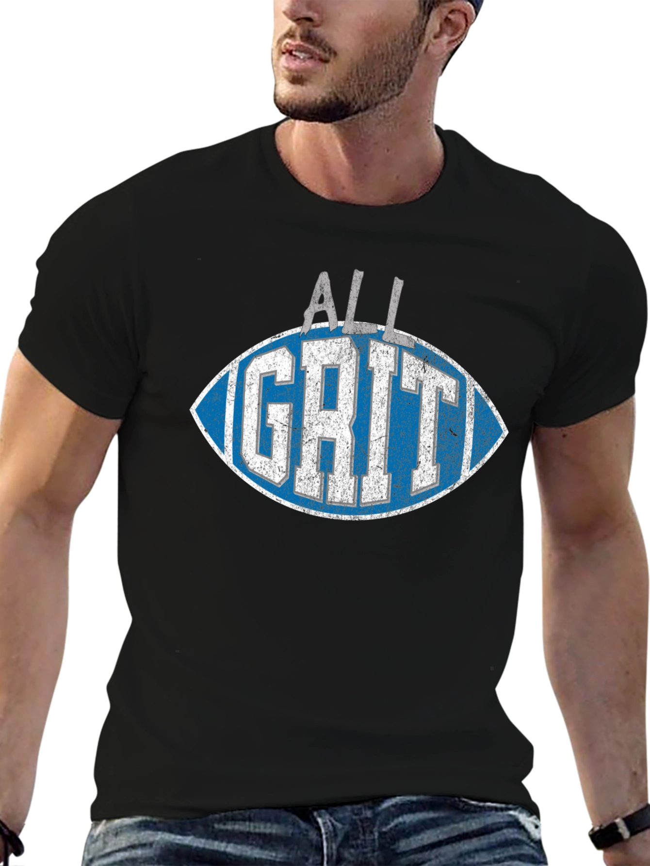 All Grit Football Graphic T-Shirt