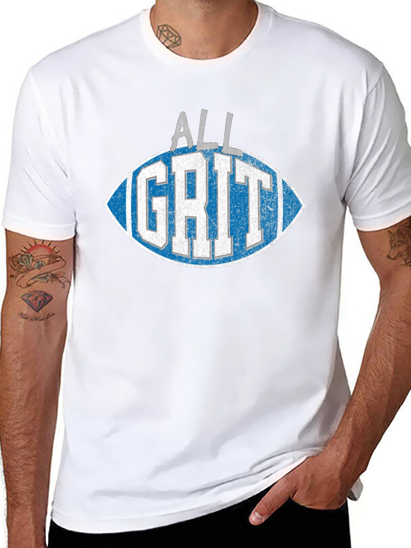 All Grit Football Graphic T-Shirt