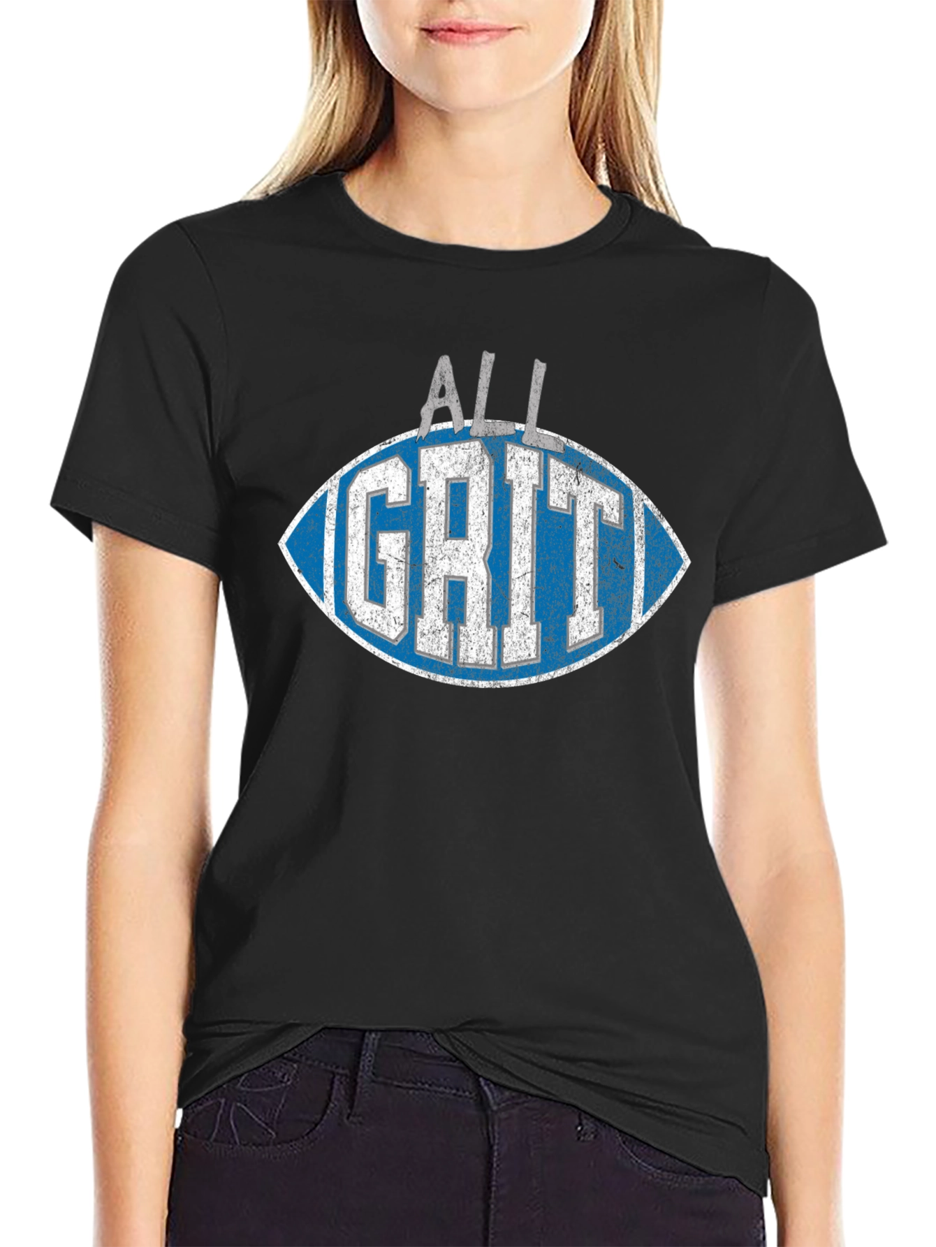 All Grit Football Graphic T-Shirt