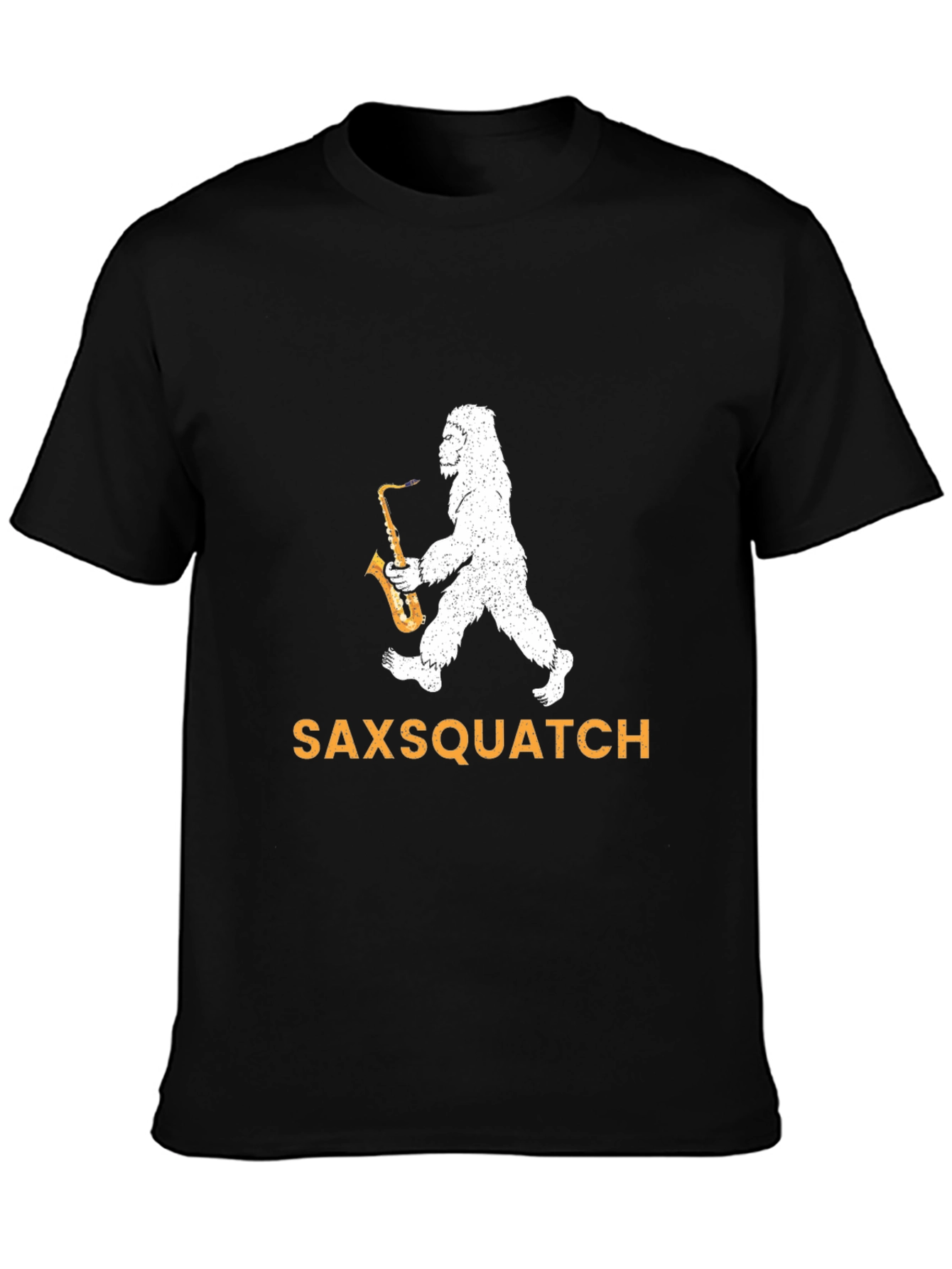 Saxsquatch Graphic Tee - Bigfoot Saxophone T-Shirt