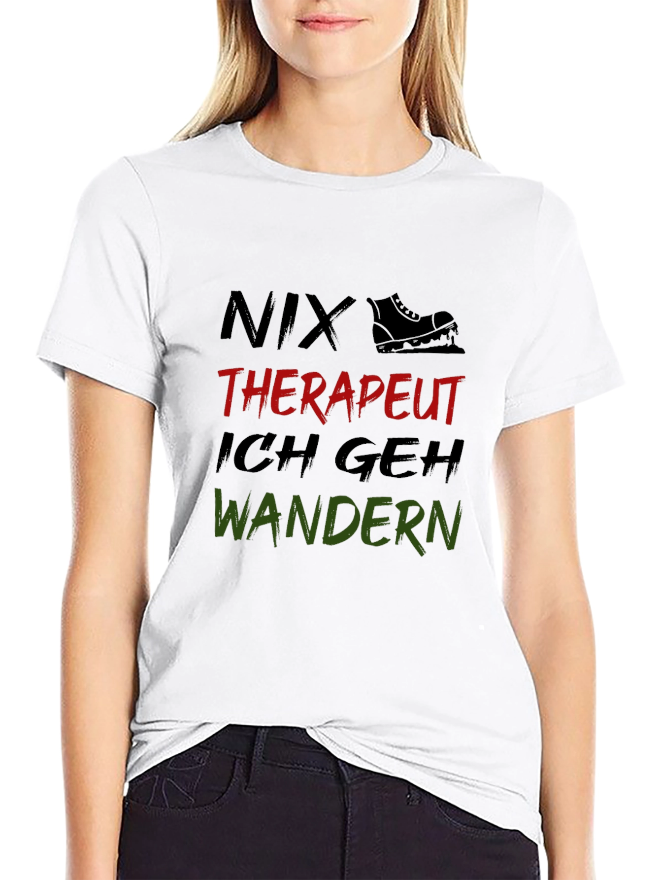 Nix Therapeut Ich Geh Wandern Hiking T-Shirt