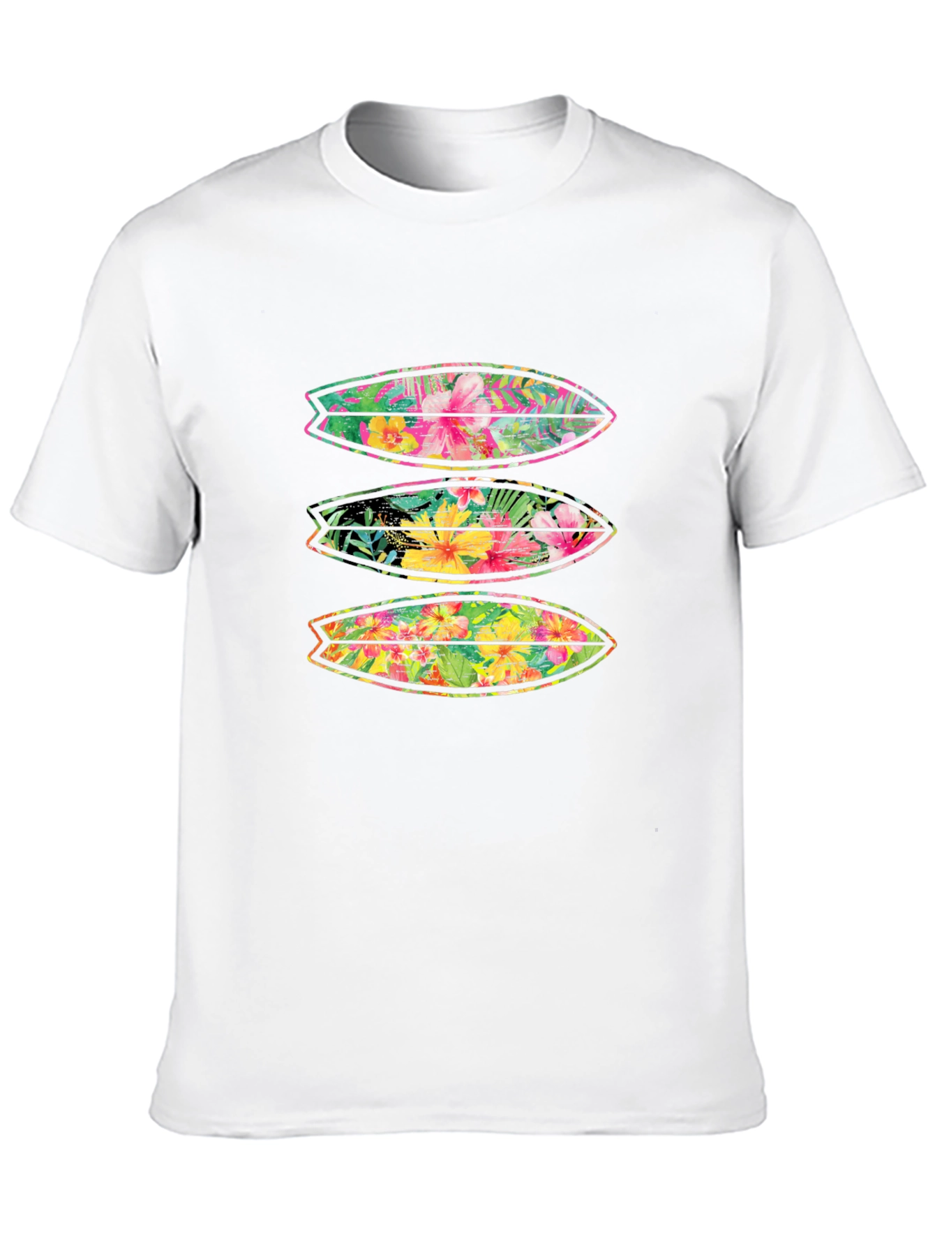 Tropical Surfboard Print Tee