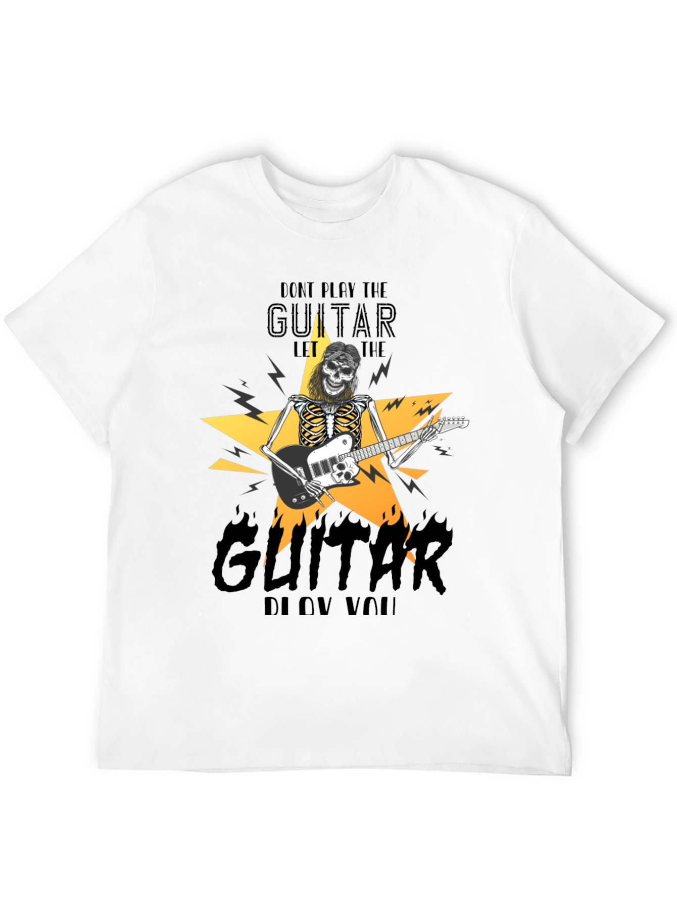 Rock Guitar Skeleton T-Shirt