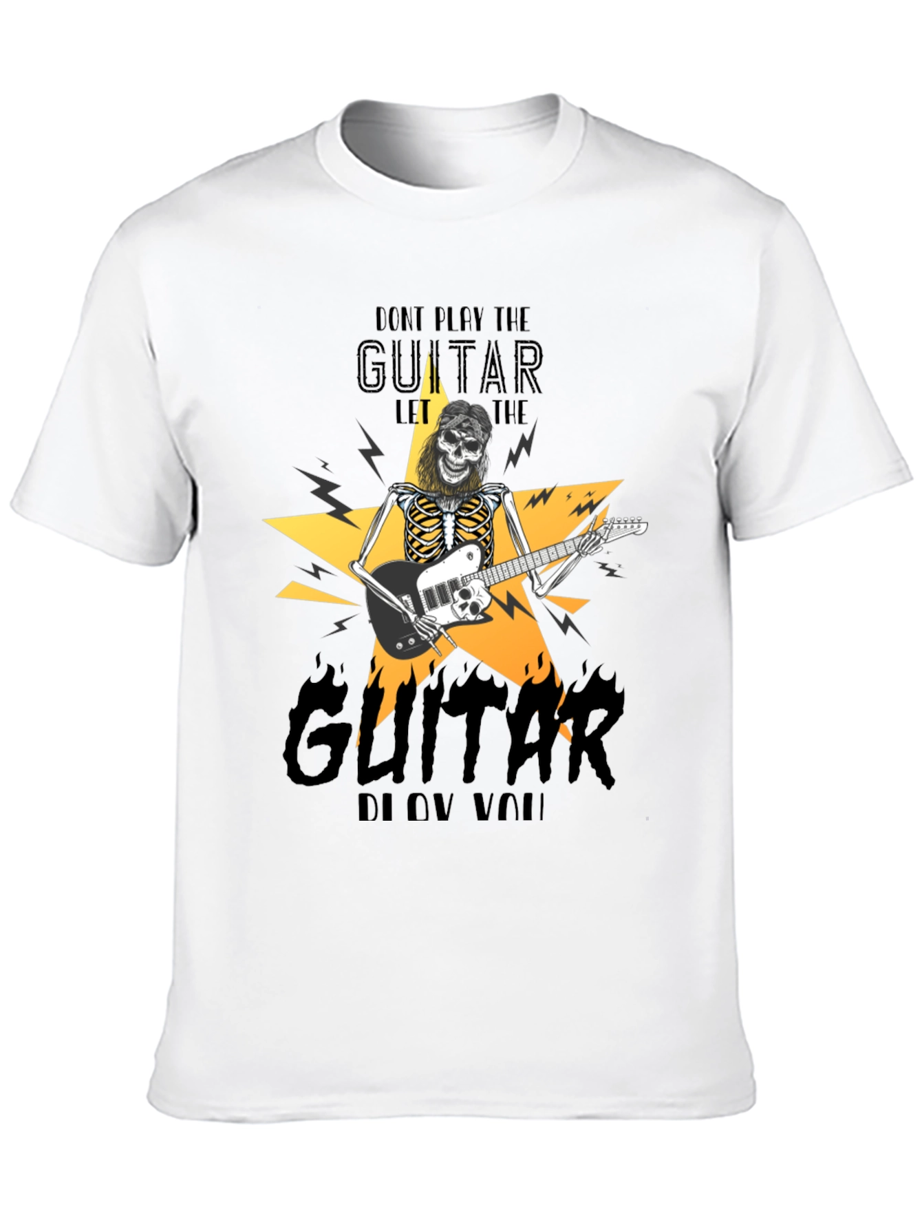 Rock Guitar Skeleton T-Shirt