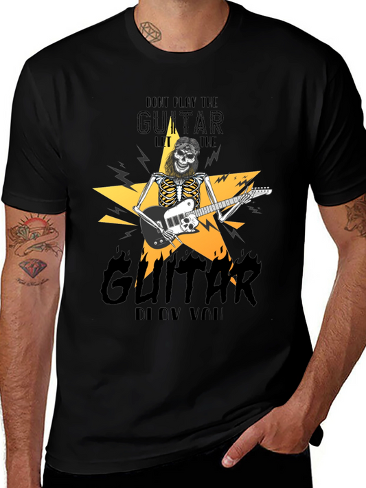 Rock Guitar Skeleton T-Shirt