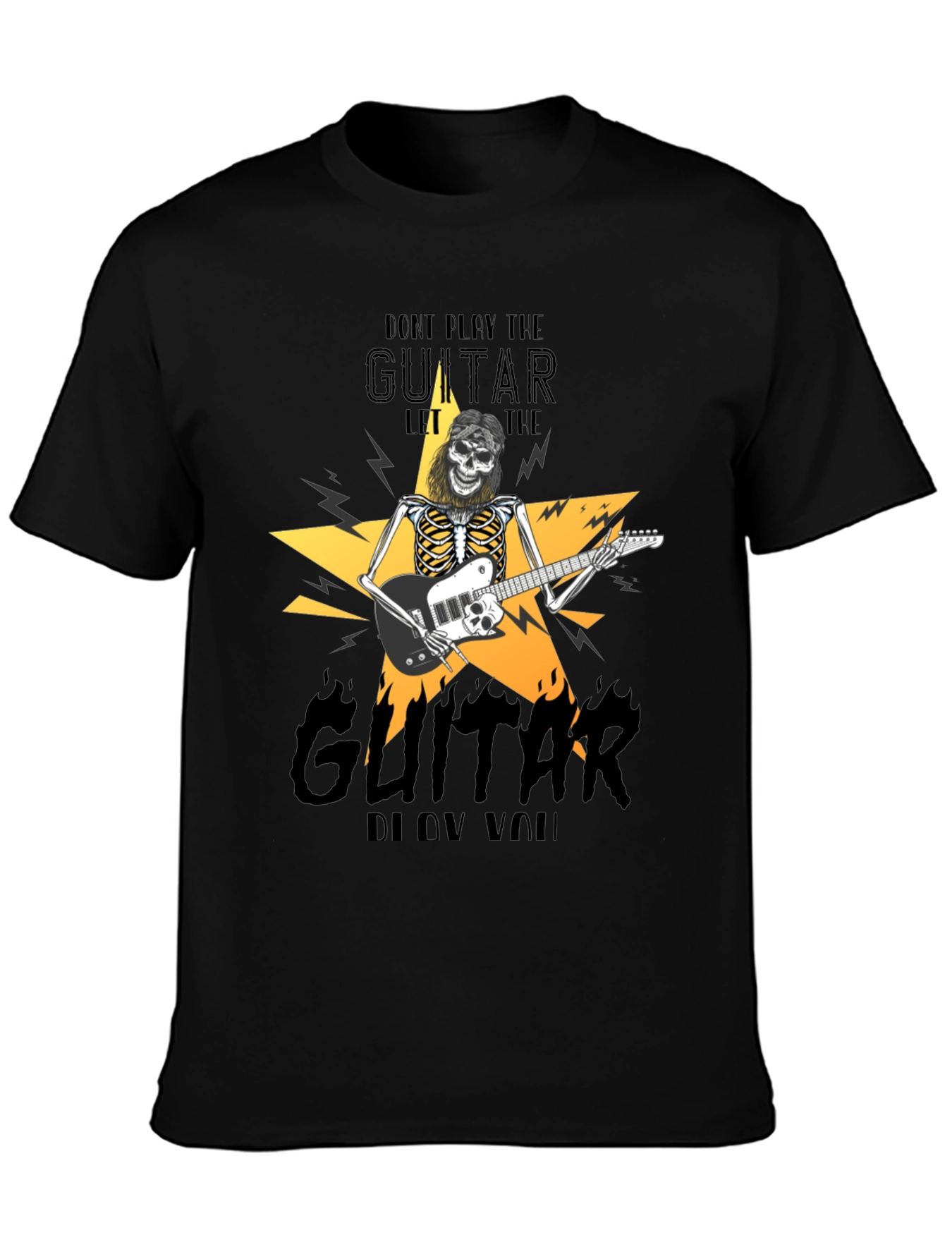 Rock Guitar Skeleton T-Shirt