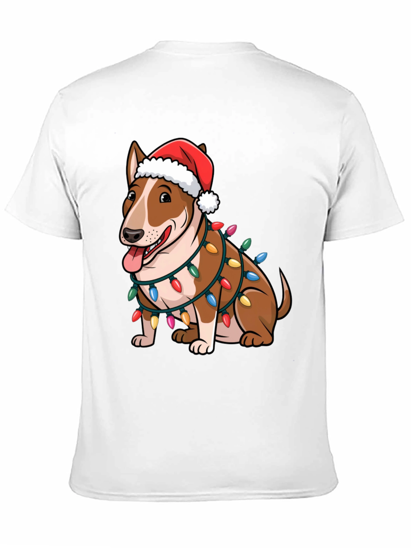 Festive Bull Terrier Holiday T-Shirt