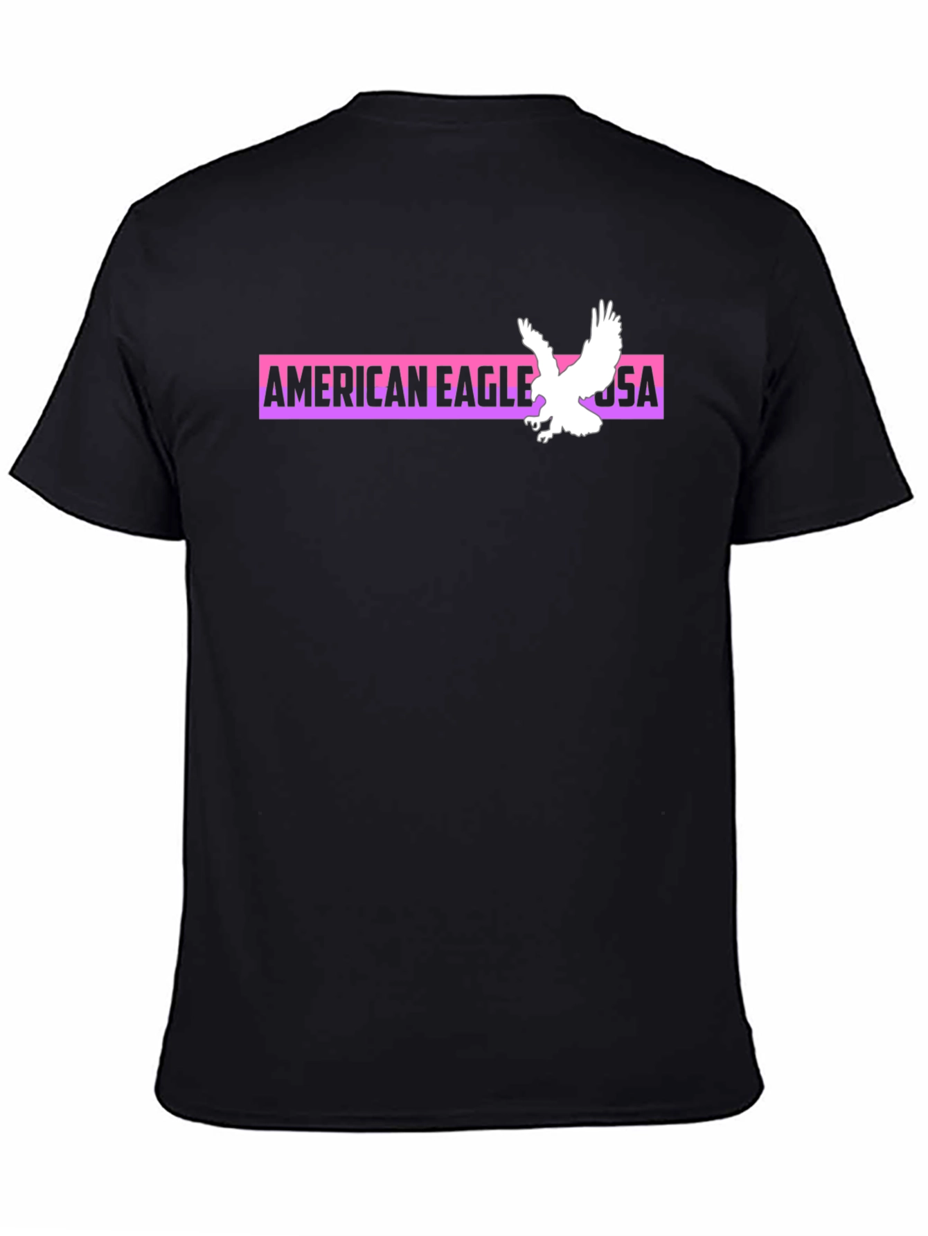 American Eagle Graphic Print Black T-Shirt