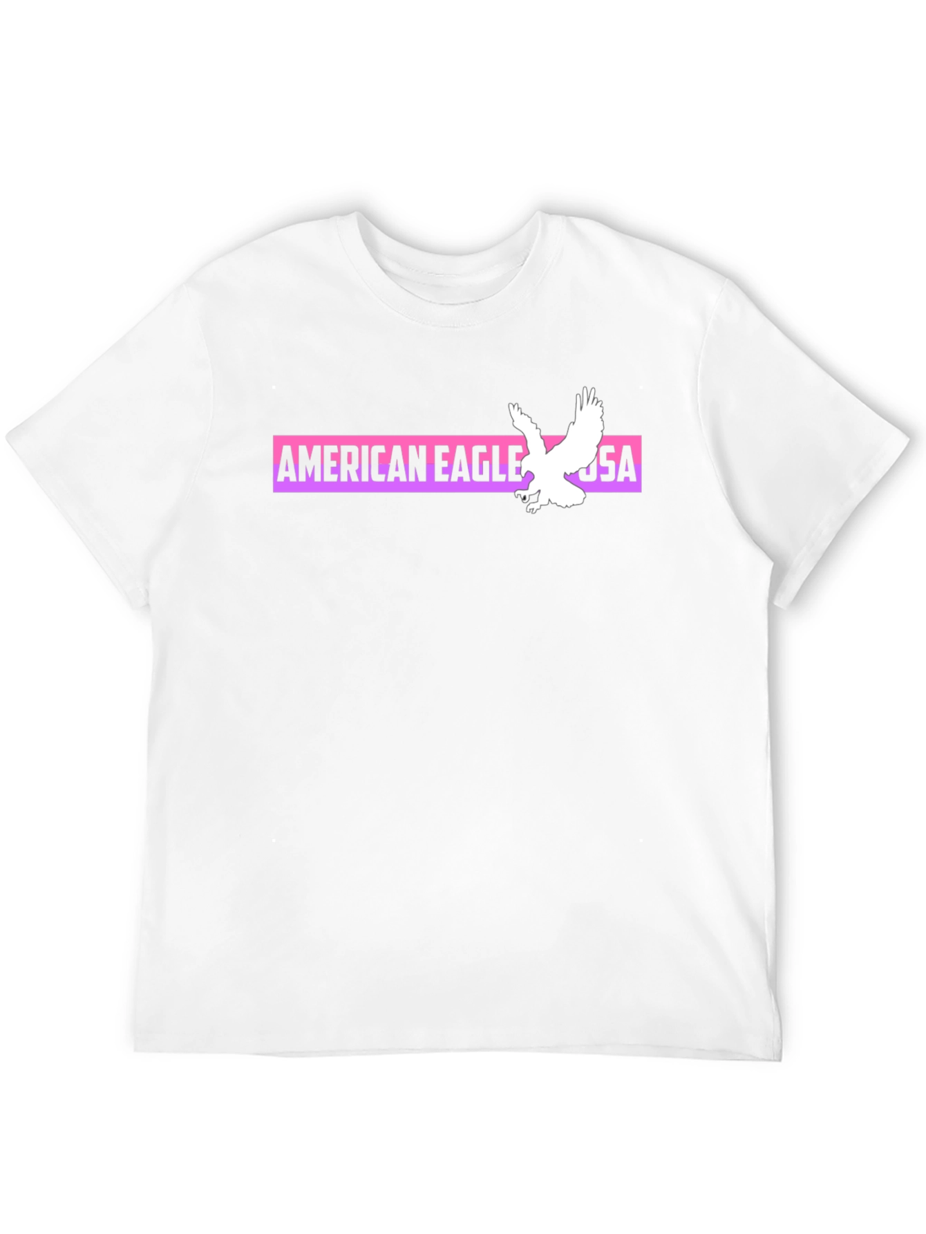 American Eagle Graphic Print Black T-Shirt