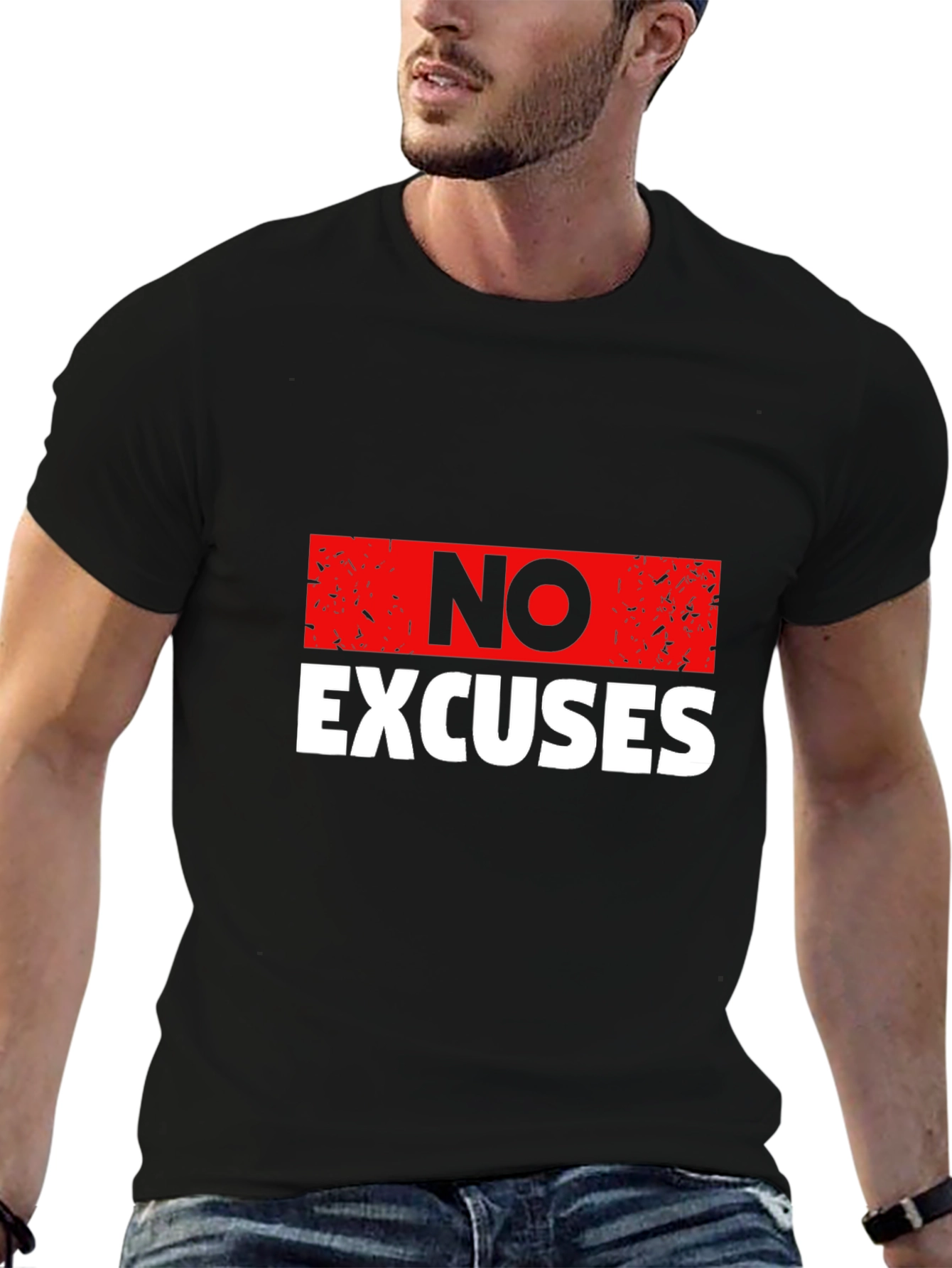 No Excuses Graphic Print T-Shirt