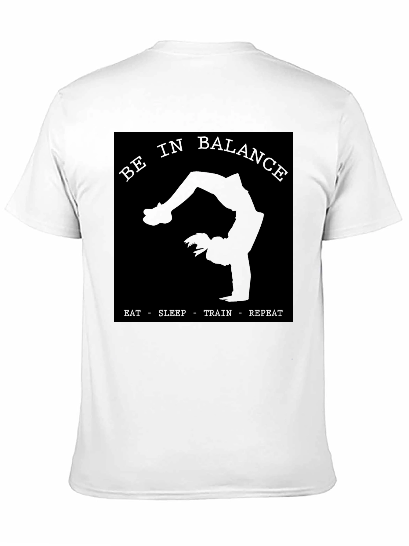 Be In Balance Mens Black T-Shirt