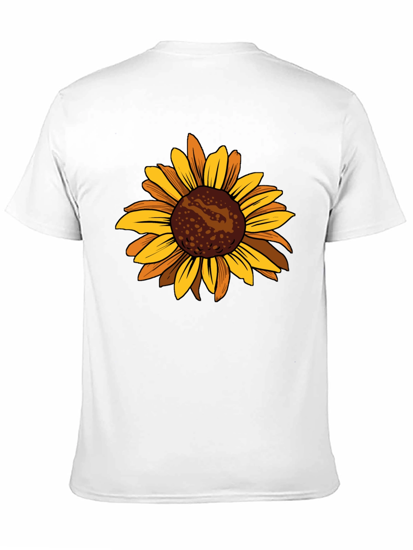 Sunflower Graphic Tee - Casual Black T-Shirt