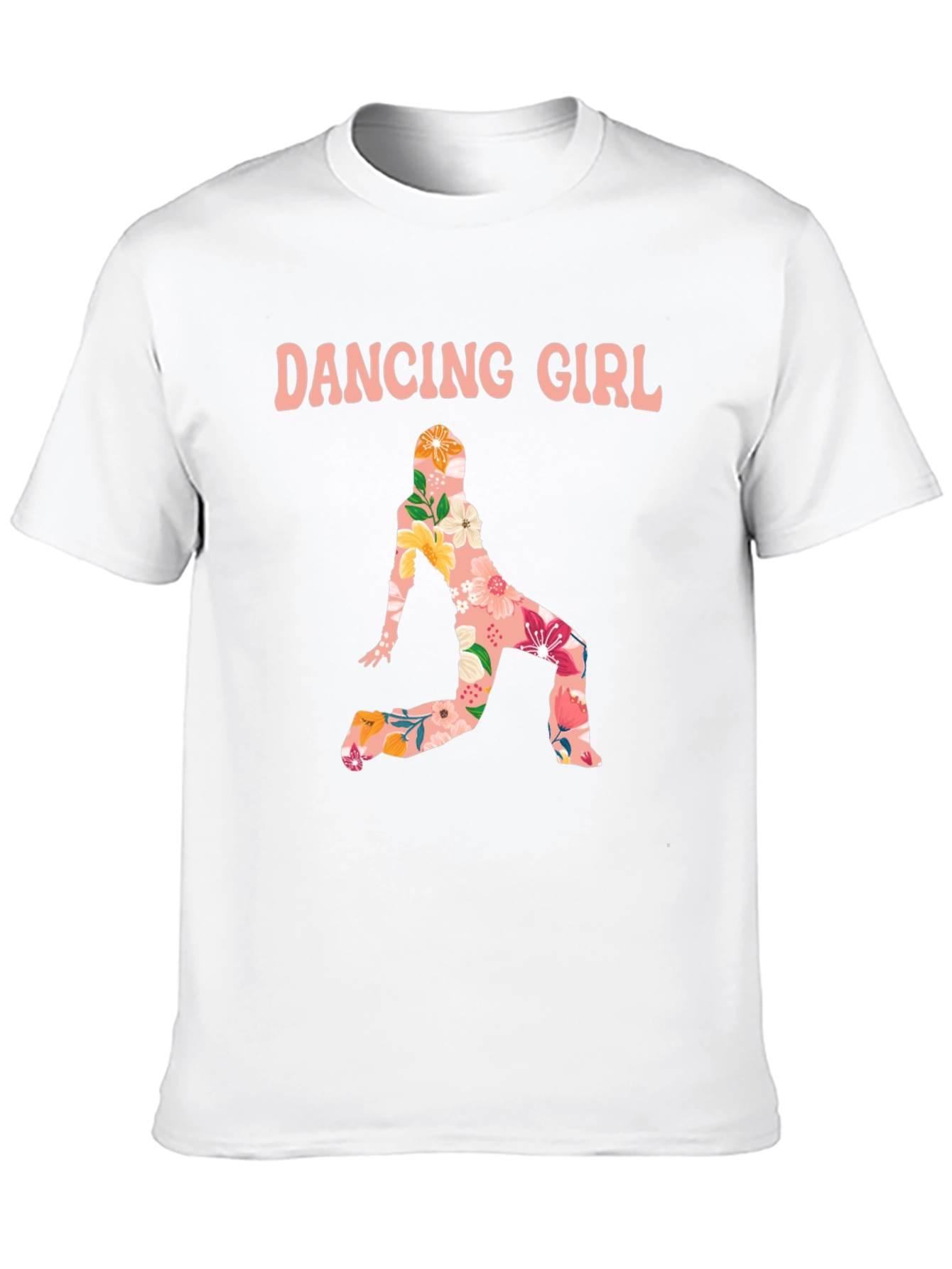 Dancing Girl Floral Print T-Shirt