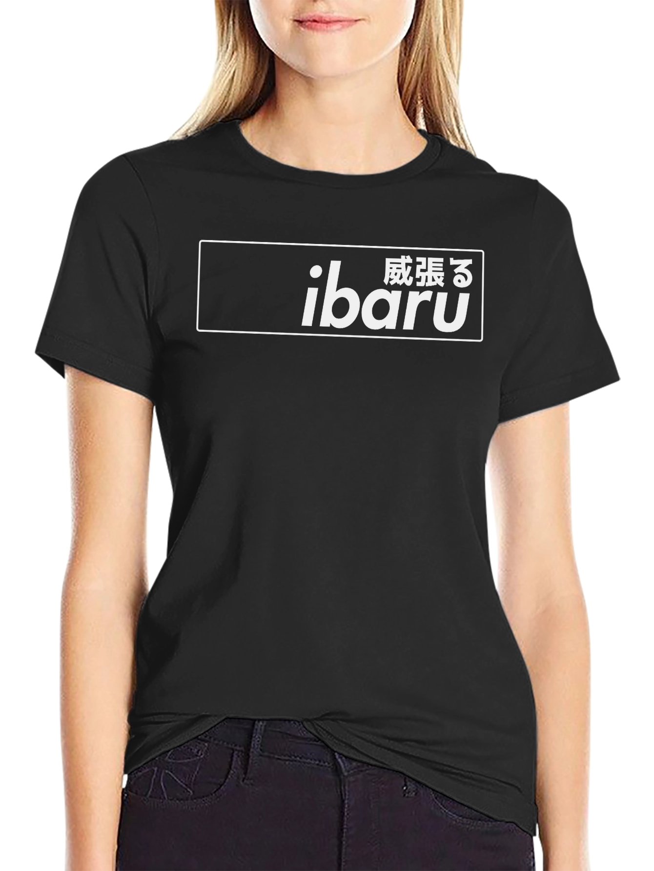 Ibaru Black Graphic T-Shirt